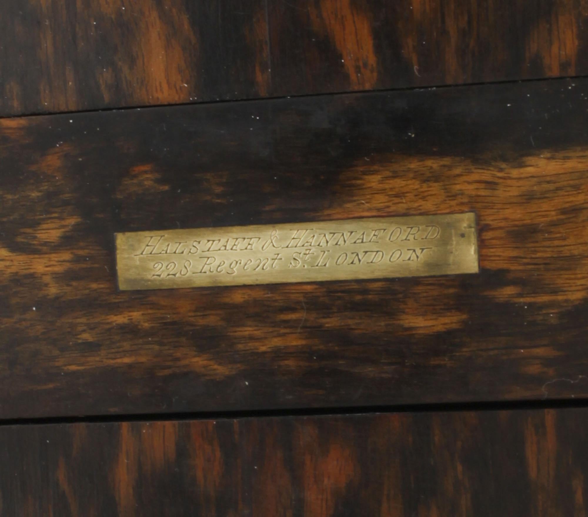 Antike Betjemann's Coromandel & Wedgewood Buchschiene aus dem 19. Jahrhundert 10