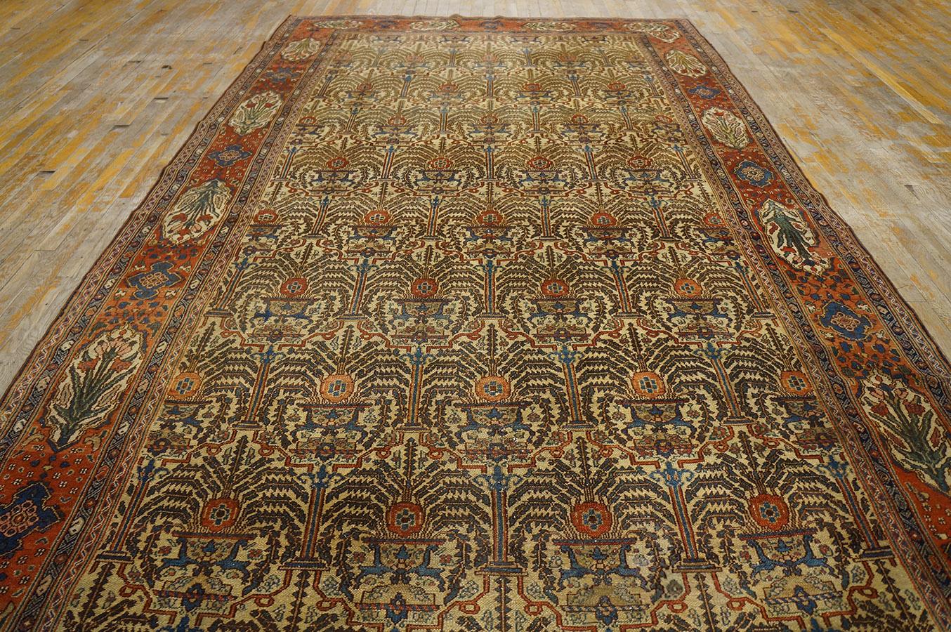 Persischer Bibikabad-Galley-Teppich aus dem 19. Jahrhundert ( 6'8