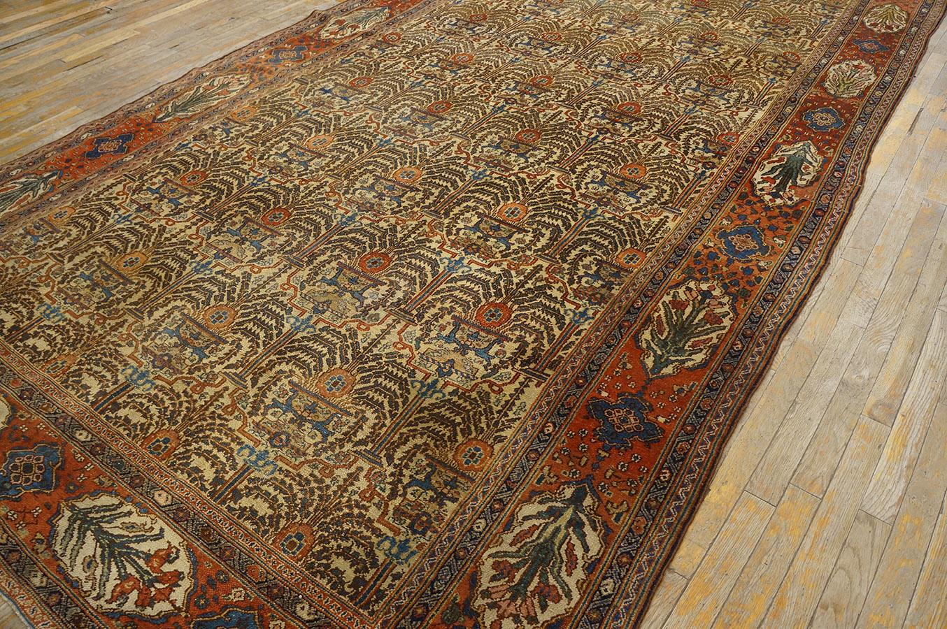Persischer Bibikabad-Galley-Teppich aus dem 19. Jahrhundert ( 6'8
