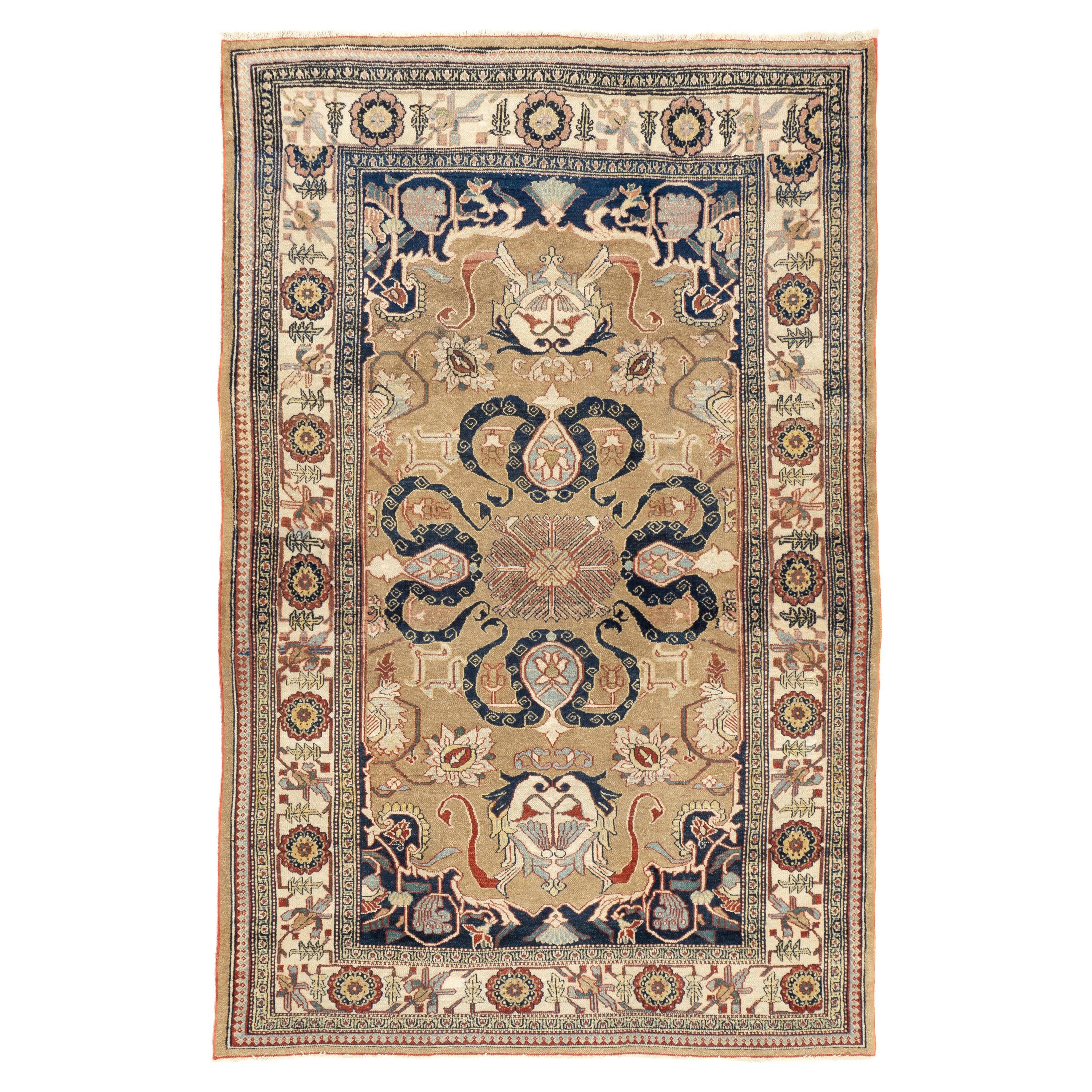 Tappeto antico Bibikabad 4'2'' x 6'5''