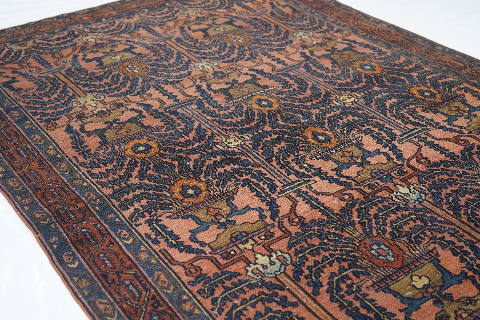 Alfombra Bibikabad Antigua 4'3'' x 6'5'' Lana en venta