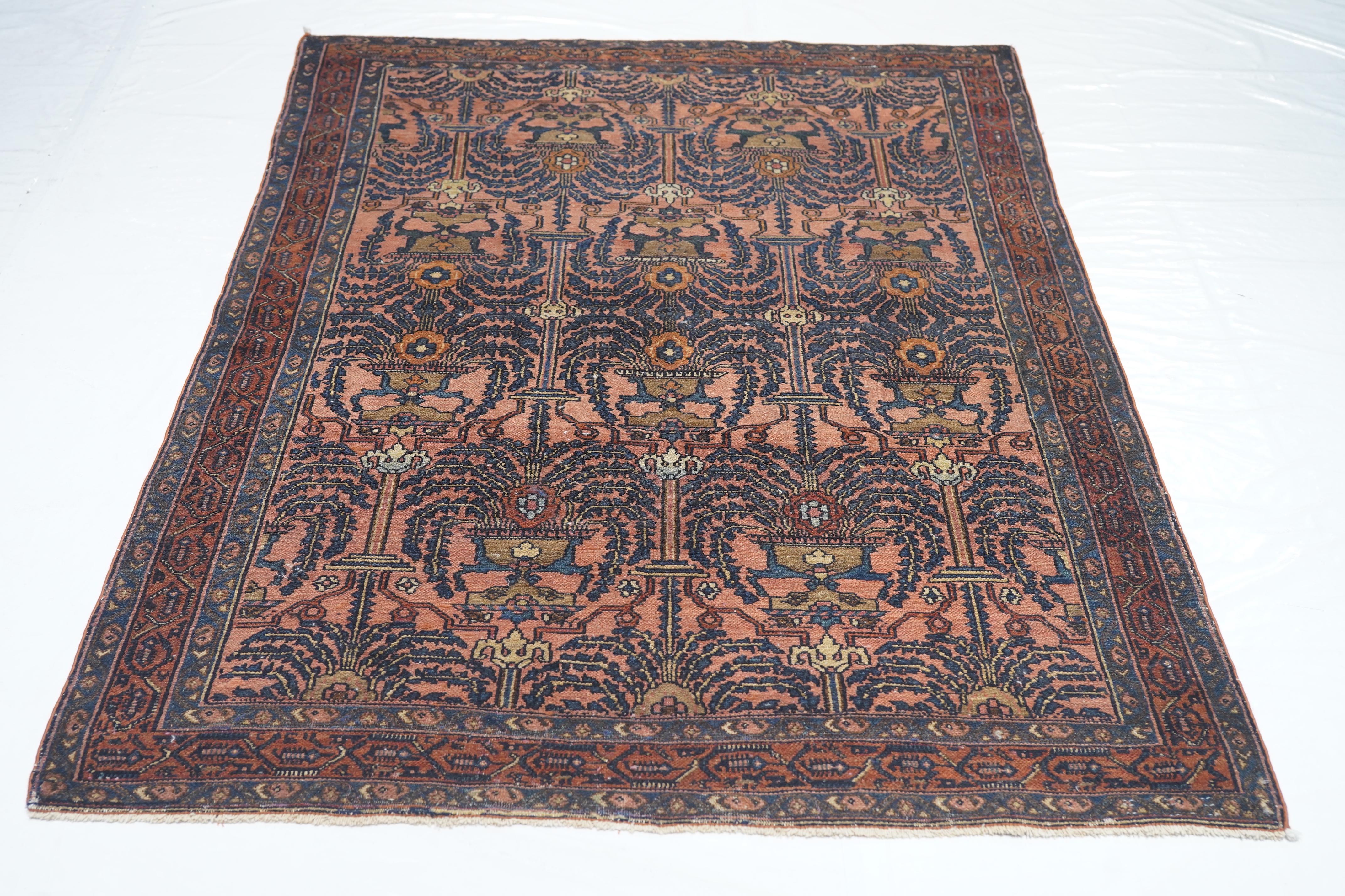 Alfombra Bibikabad Antigua 4'3'' x 6'5'' en venta 1