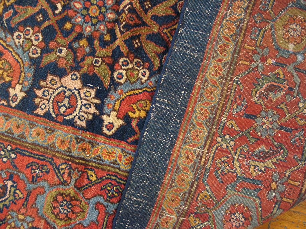 Early 20th Century Antique Bibikabad Rug 9' 3'' x 11' 3'' For Sale