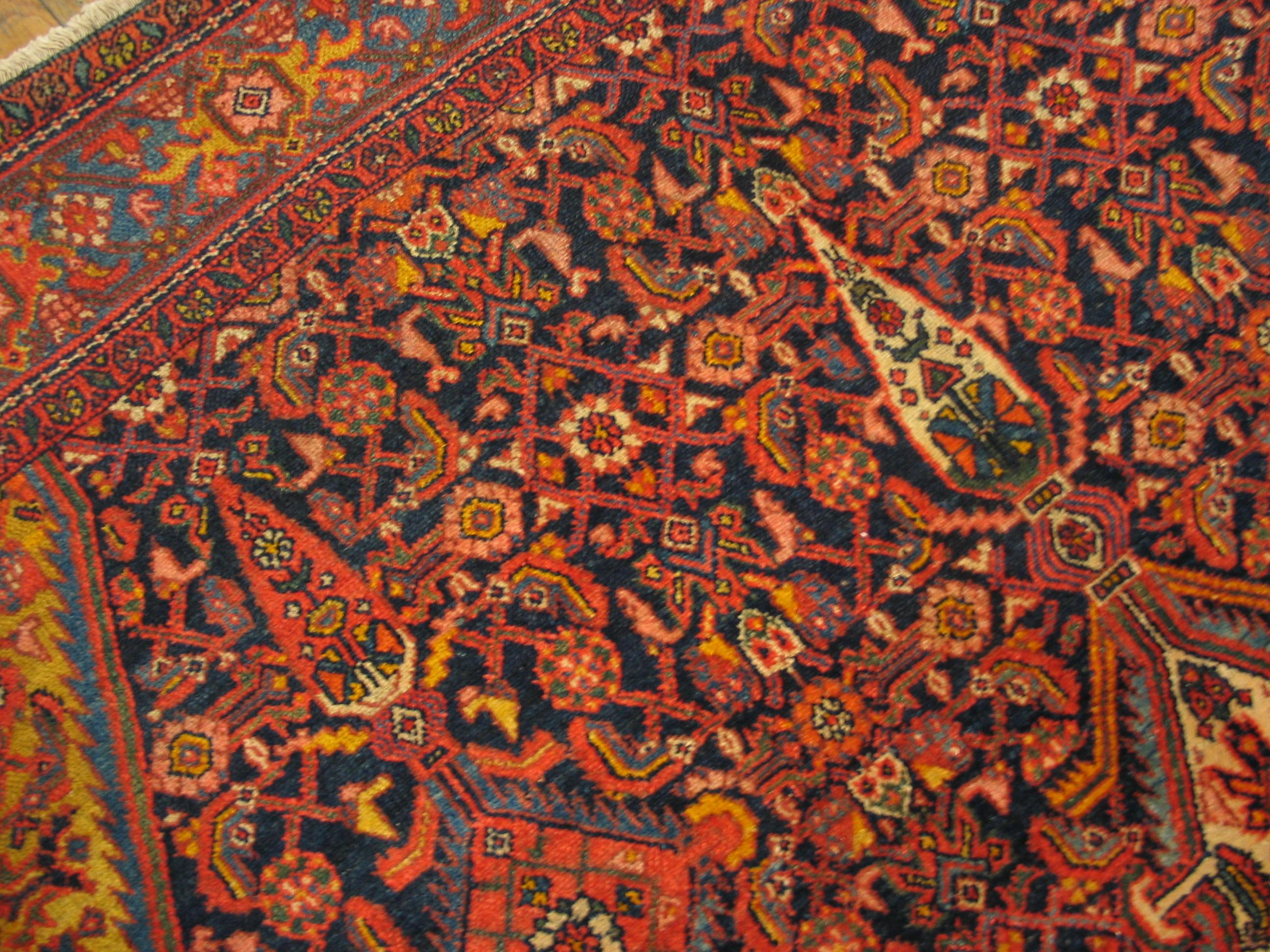 Early 20th Century Antique Bibikabad Rug For Sale