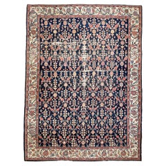 Antiker Bibikibad-Teppich in Gitterdesign