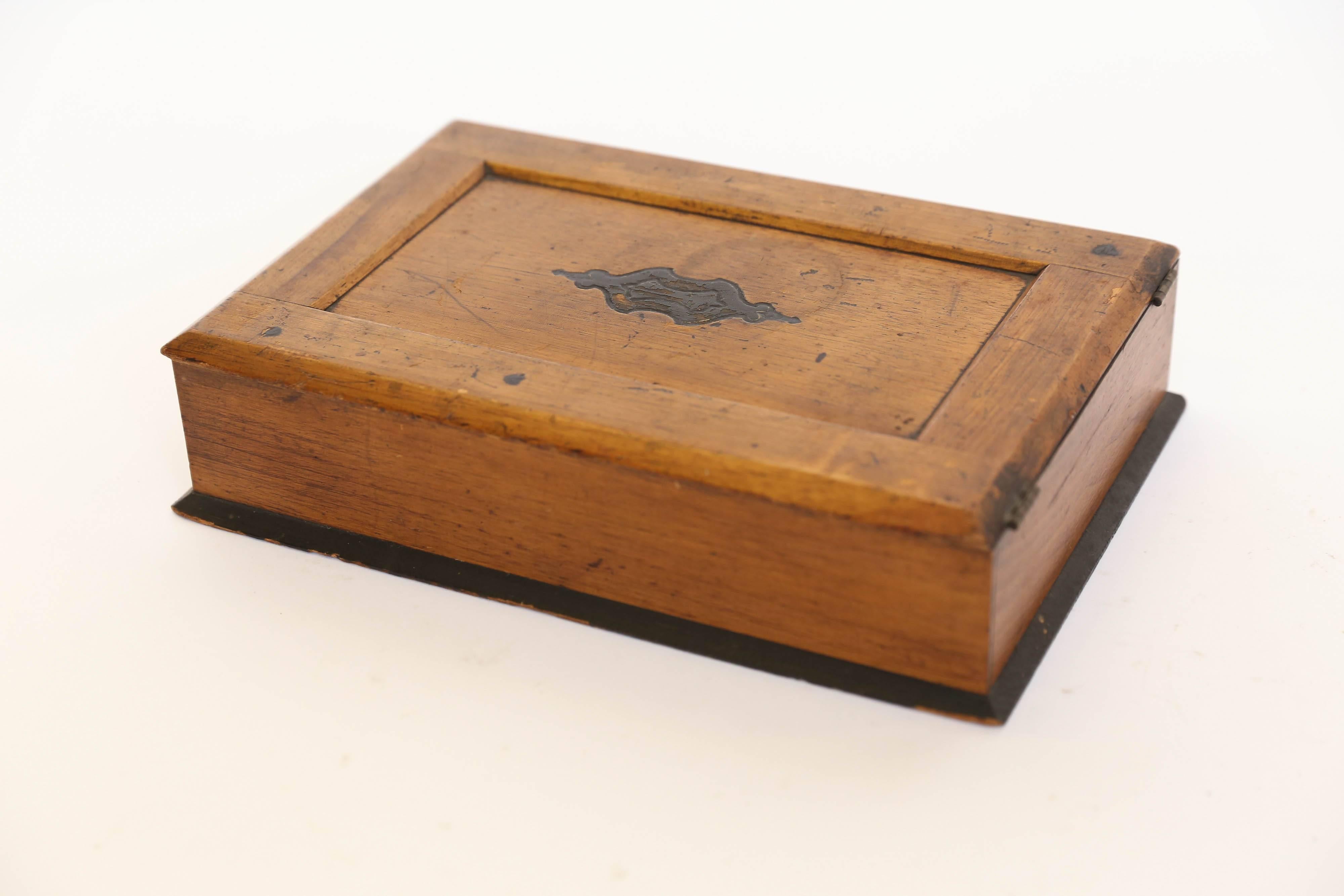 Wood Antique Bible Box