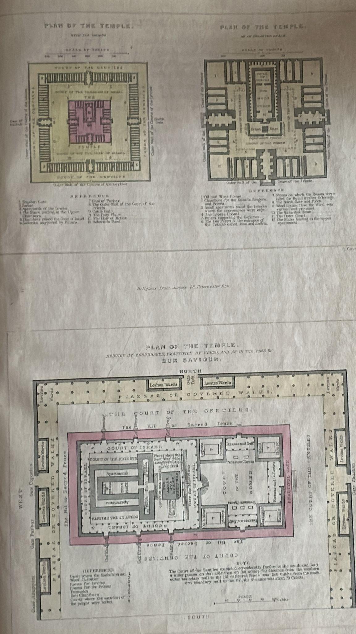 Antique Biblical Atlas with 17 Hand-Colored Maps, Religious Tract Society c.1850 For Sale 6