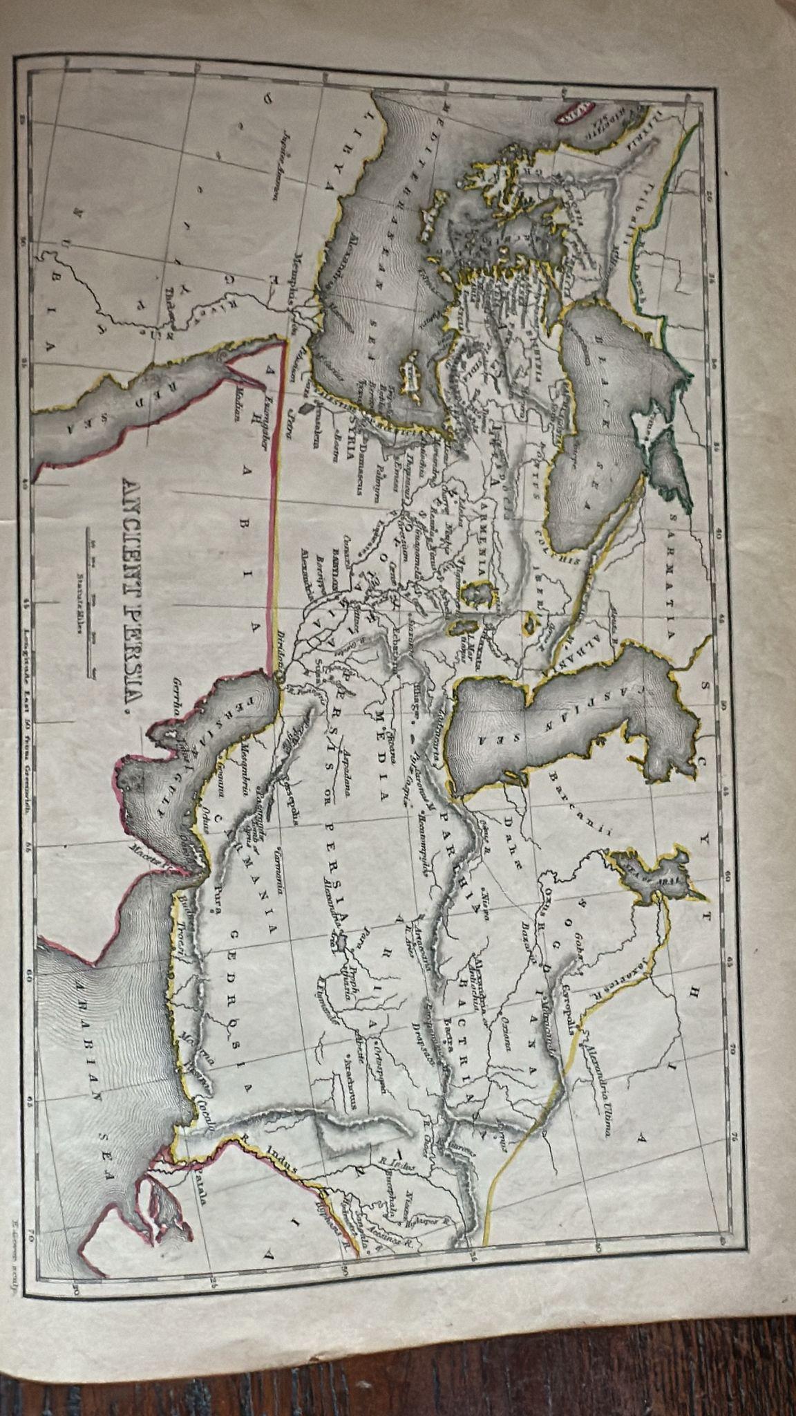 Antique Biblical Atlas with 17 Hand-Colored Maps, Religious Tract Society c.1850 For Sale 9
