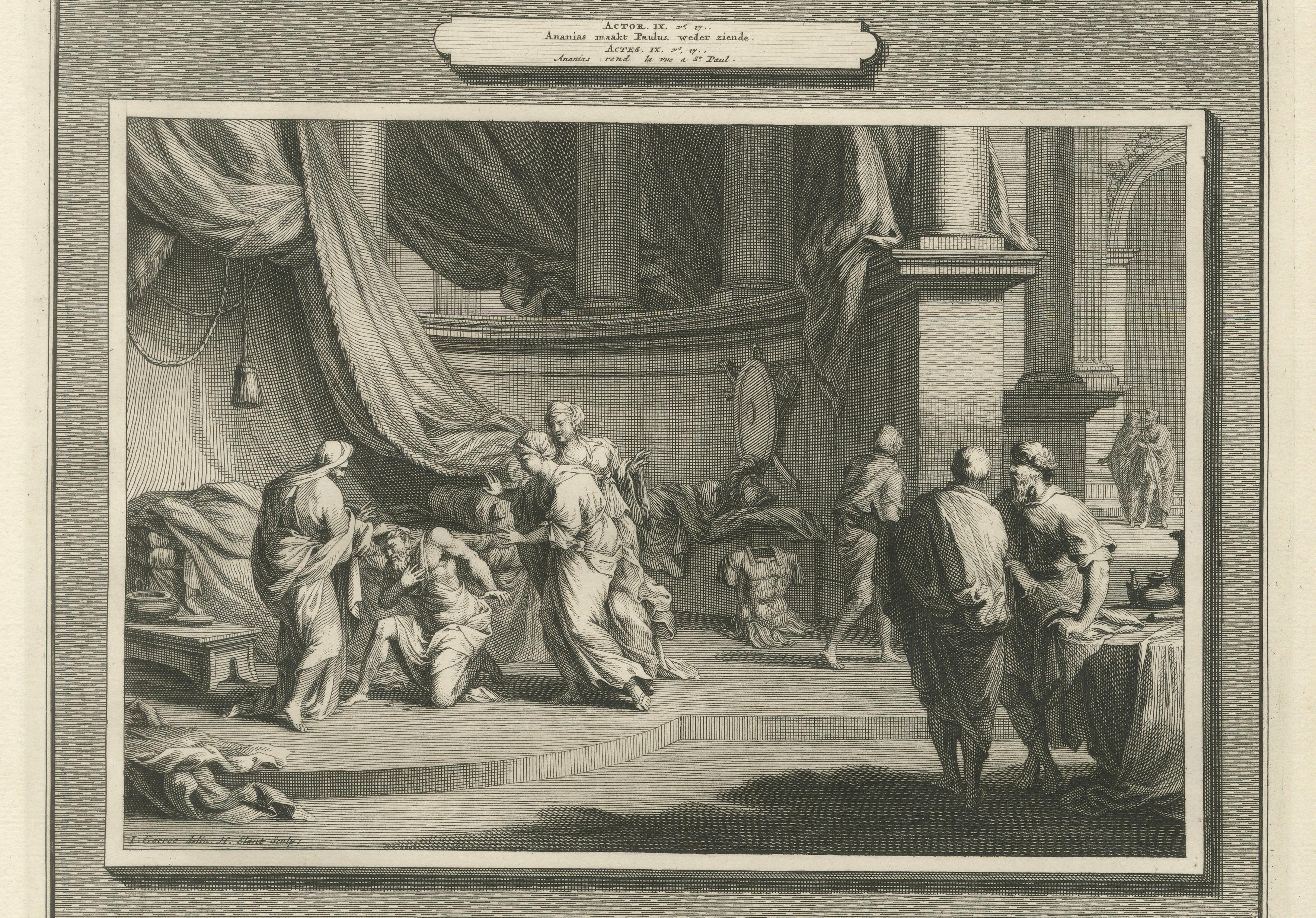 Antique Biblical Engravings, Mortier Amsterdam – Acts & Apocalypse, c.1700