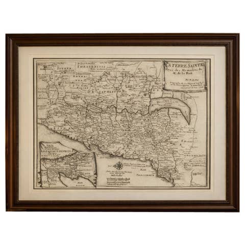 Antique Biblical Holy Land Map — Jerusalem, Palestine & Levant, De Fer 1703