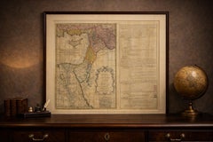 Carta biblica antica Terra Santa, Regni di David e Solomon - Lande 1739