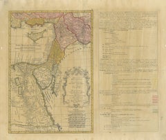 Carta biblica antica Terra Santa, Regni di David e Solomon - Lande 1739