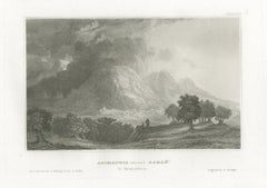 Antique Biblical View of Arimathea, Ramah, in Palestine, circa 1850