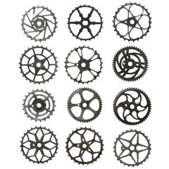 Sammlung antiker Fahrradkettenräder '12