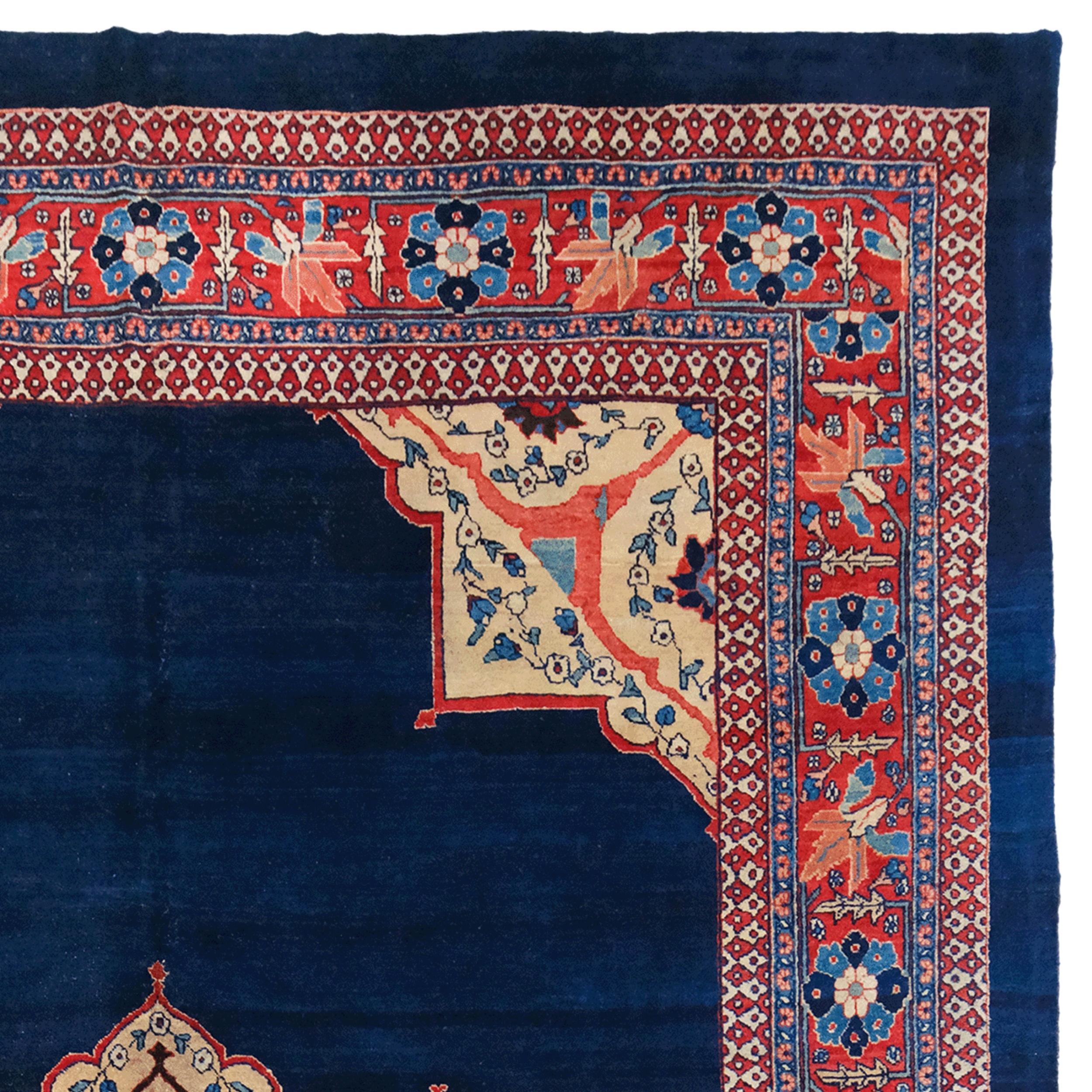 Tapis Bidjar ancien - Tapis Bidjar de la fin du 19ème siècle Bon état - En vente à Sultanahmet, 34