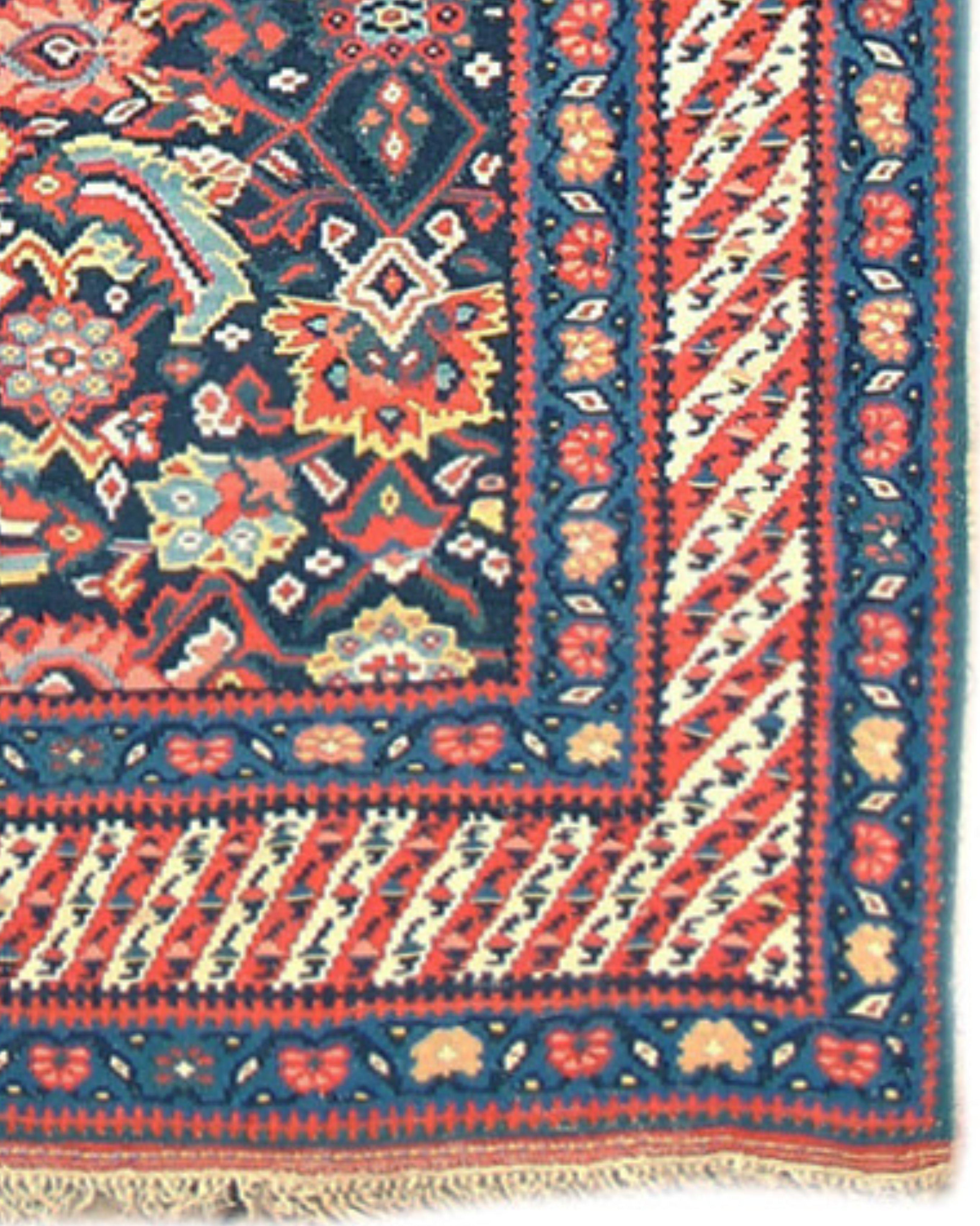 Persian Antique Bidjar Kilim, 19th Century For Sale