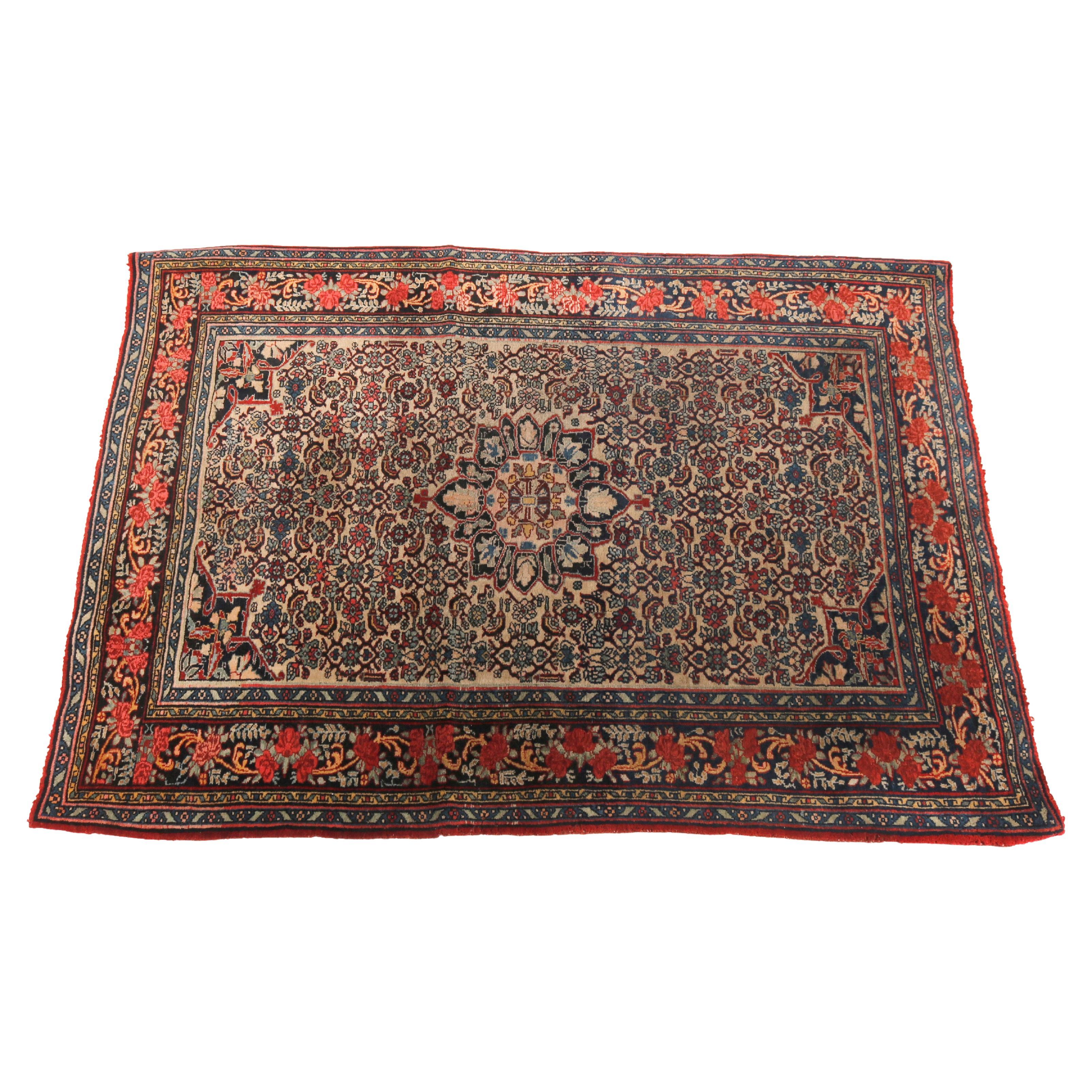 Caucasian Shirvan Kuba Perepedil Persian Rug, Stylized Rams Horns ...