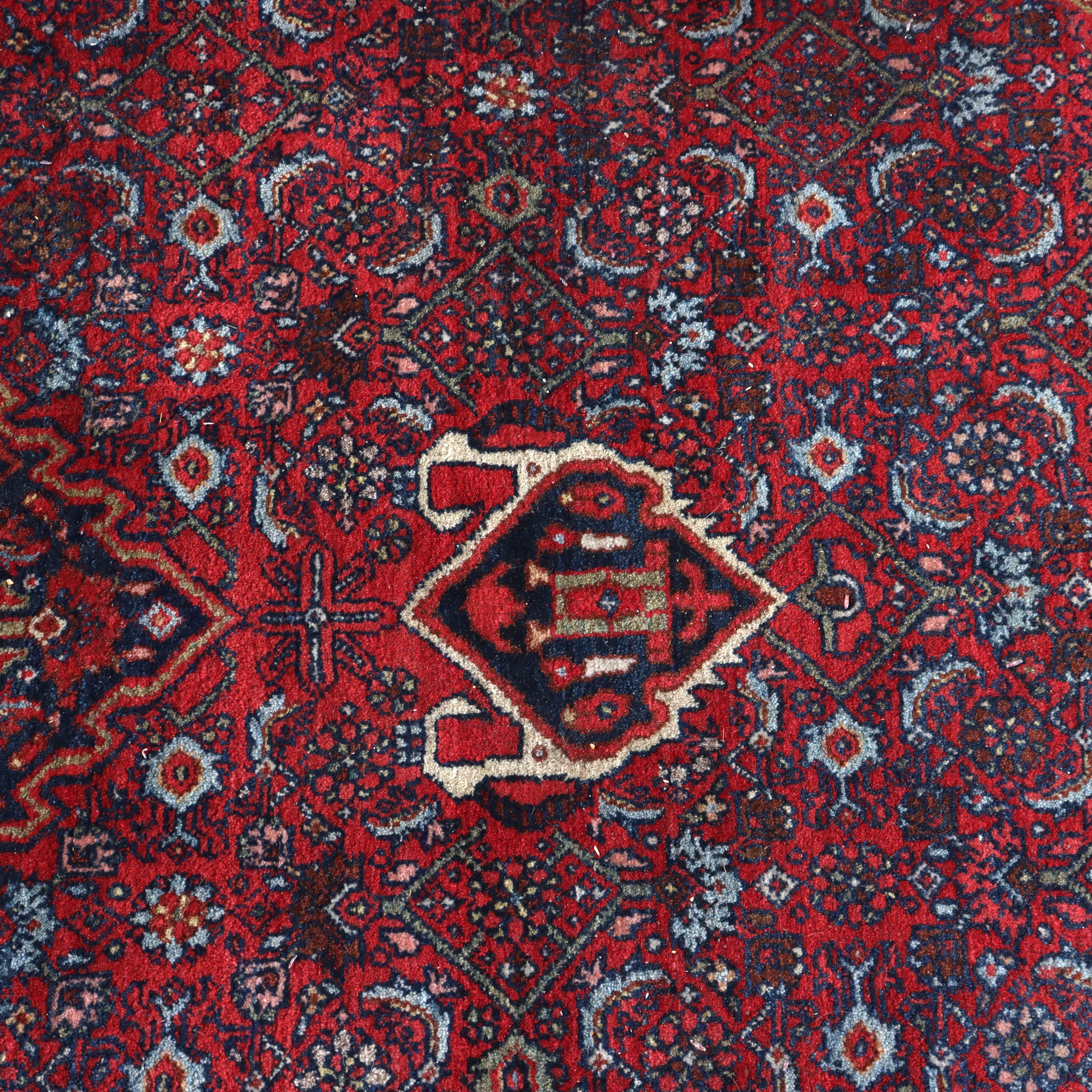 Antiguo Bidjar Persa Oriental Alfombra de lana del tamaño de una habitación C1930 en venta 6