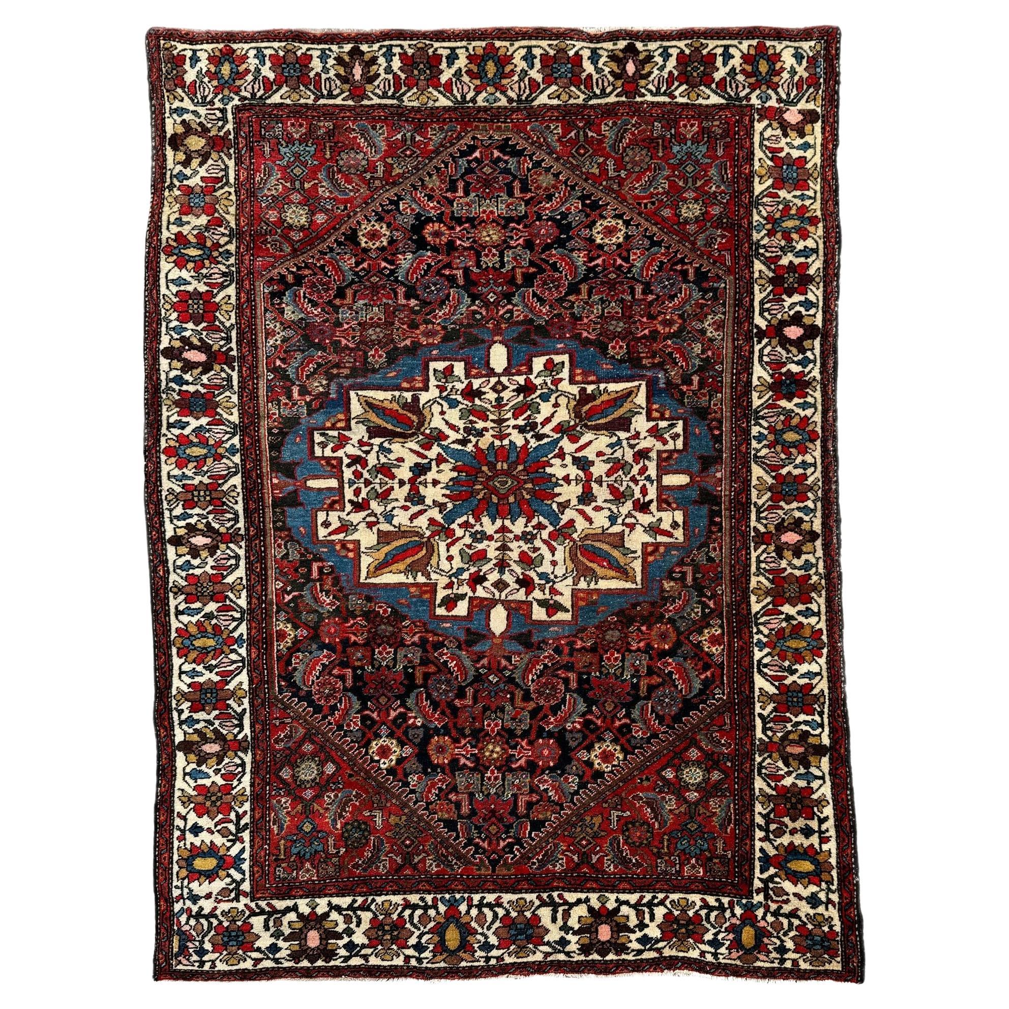 Antiker Bidjar-Teppich 1,50 m x 1,03 m im Angebot