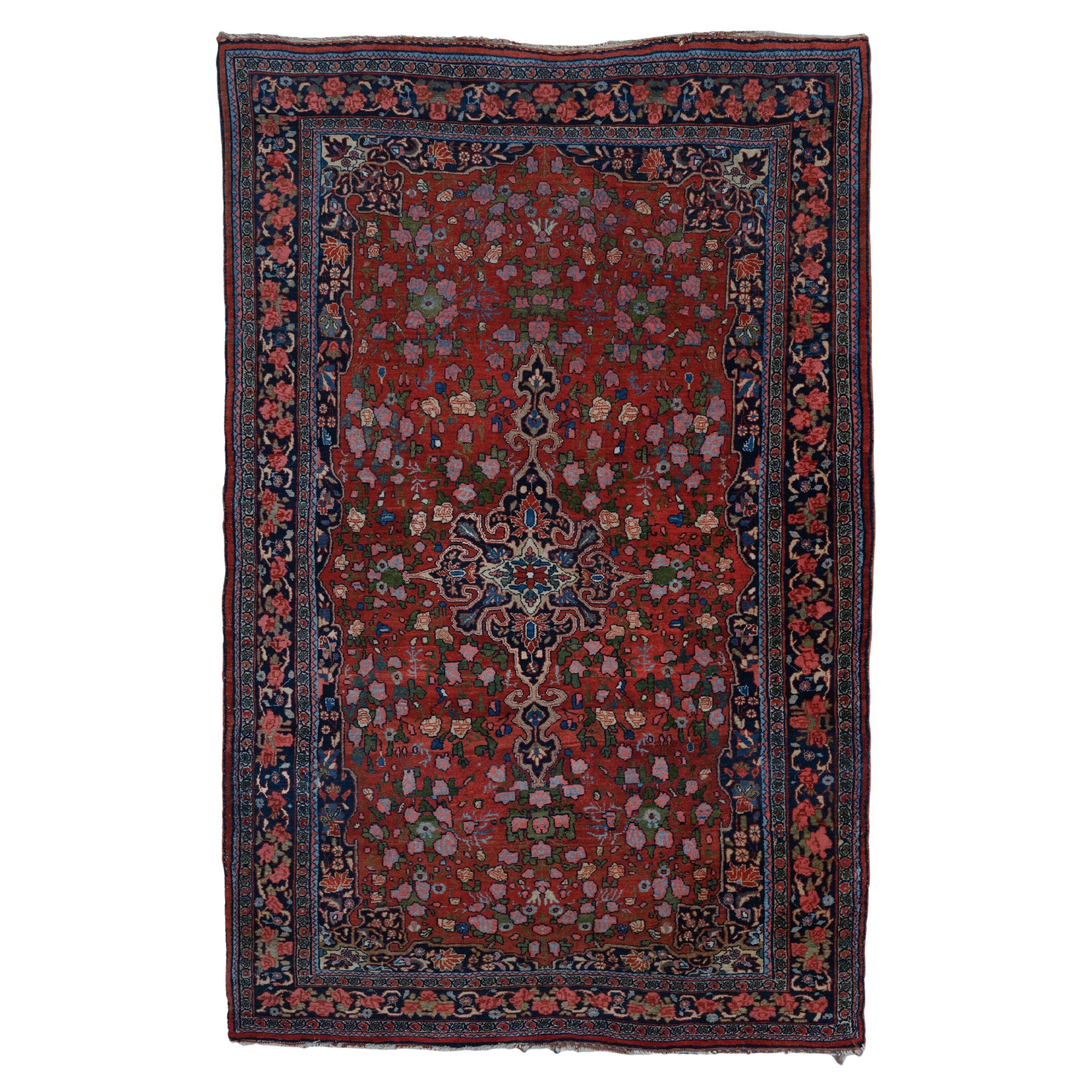 Antiker Bidjar-Teppich - Bidjar-Teppich des 19. Jahrhunderts, handgewebter Teppich, antiker Teppich