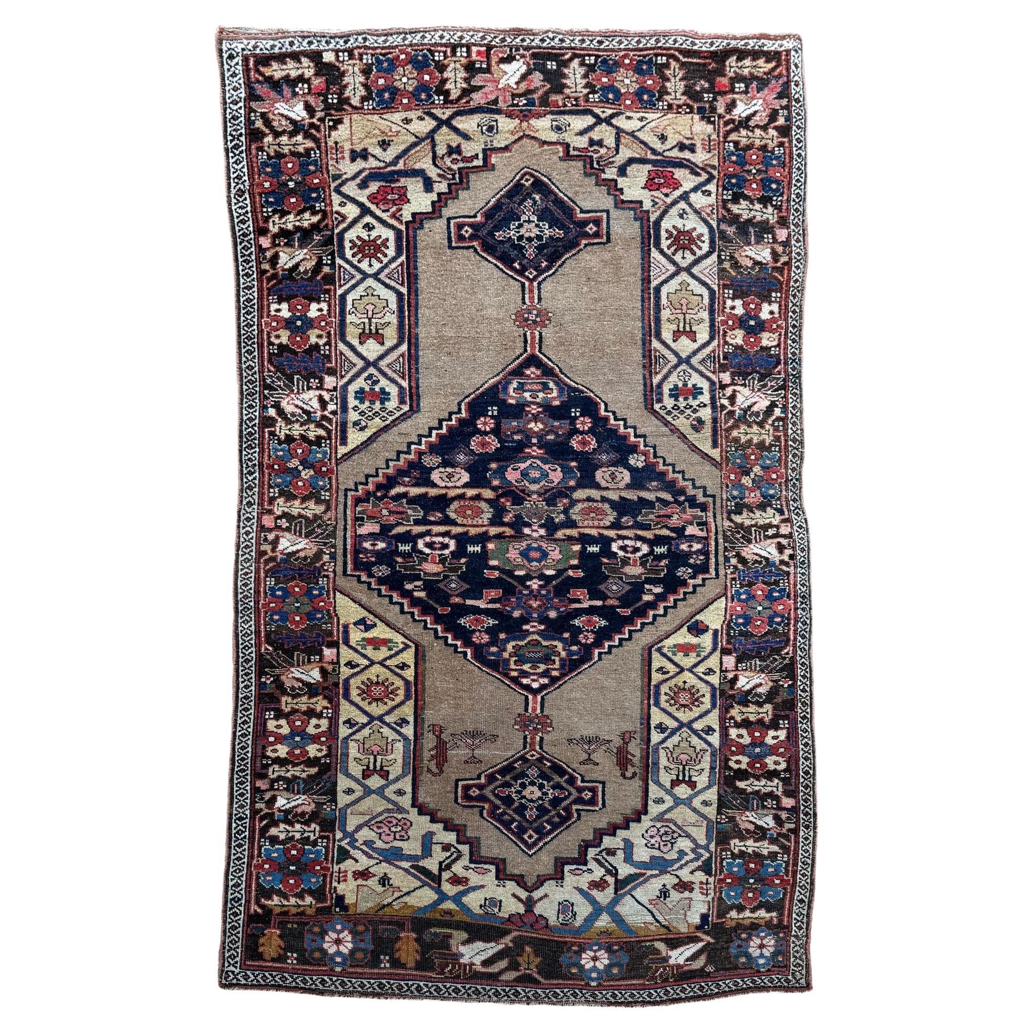 Antiker Bidjar-Teppich 2,22 m x 1,24 m im Angebot