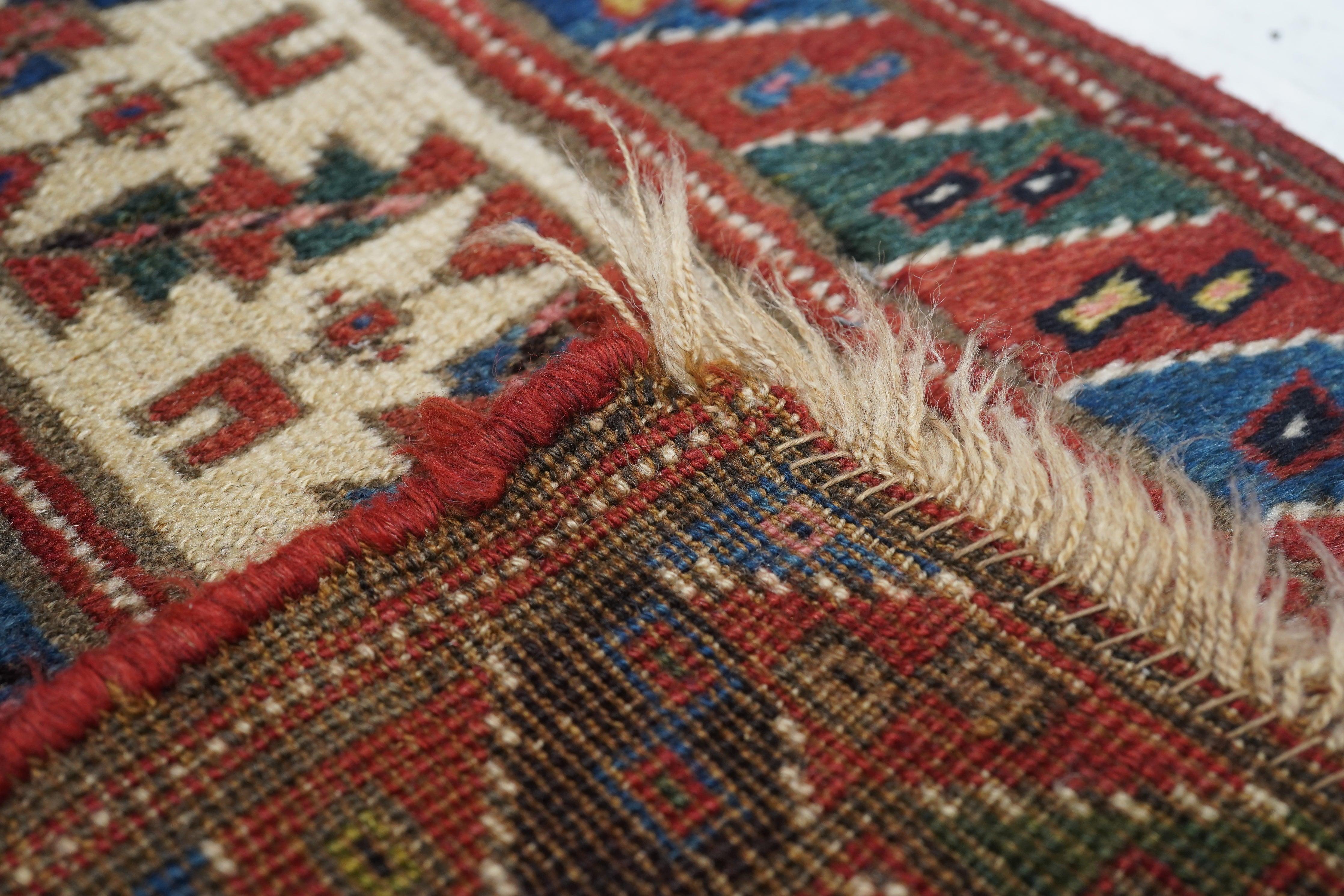 20th Century Antique Bidjar Rug 3'11'' x 8'2'' For Sale