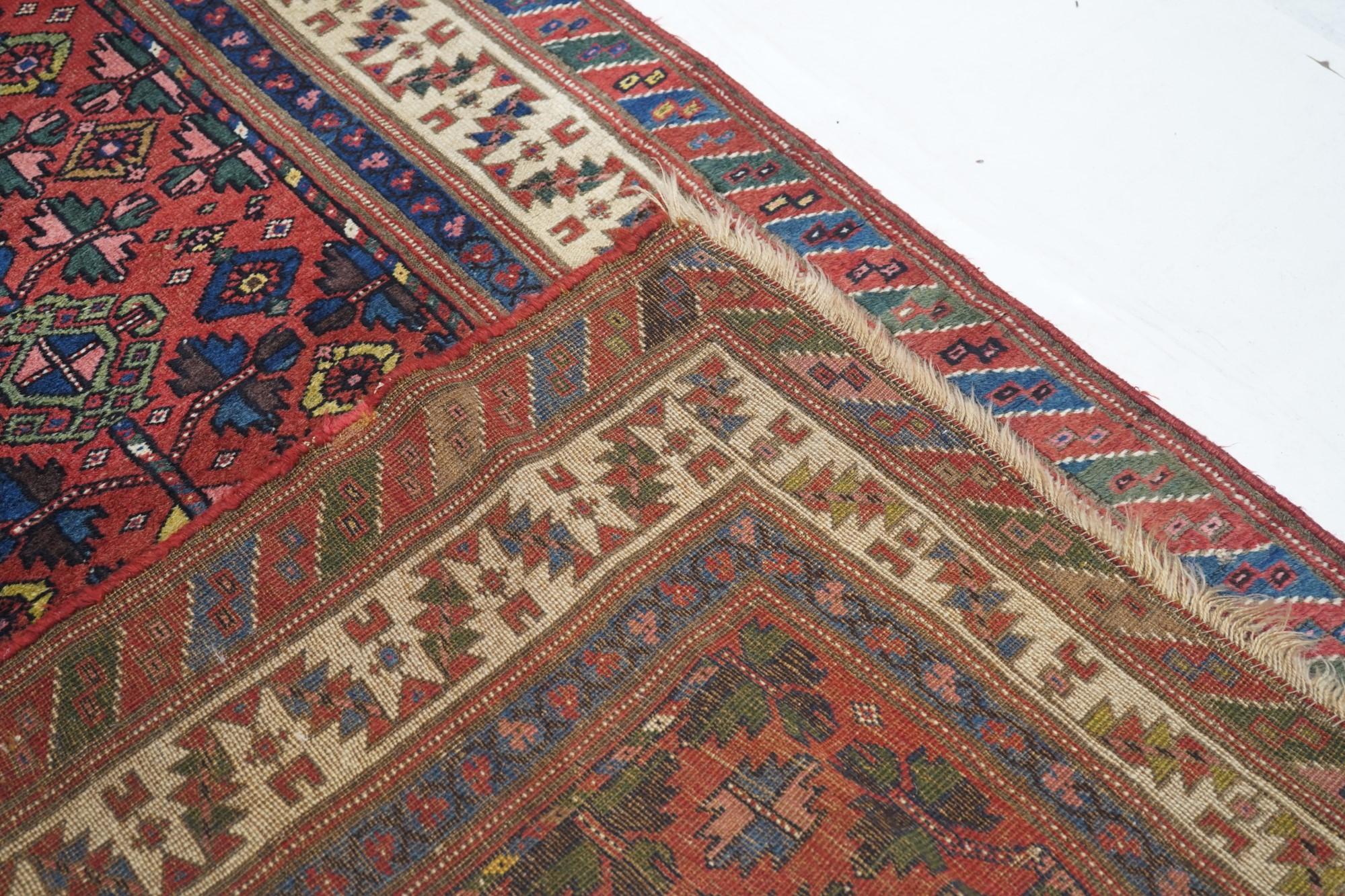 Wool Antique Bidjar Rug 3'11'' x 8'2'' For Sale