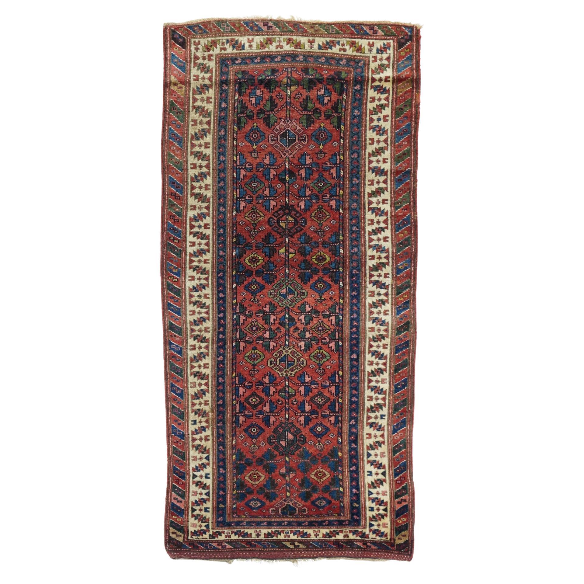 Antique Bidjar Rug 3'11'' x 8'2'' For Sale