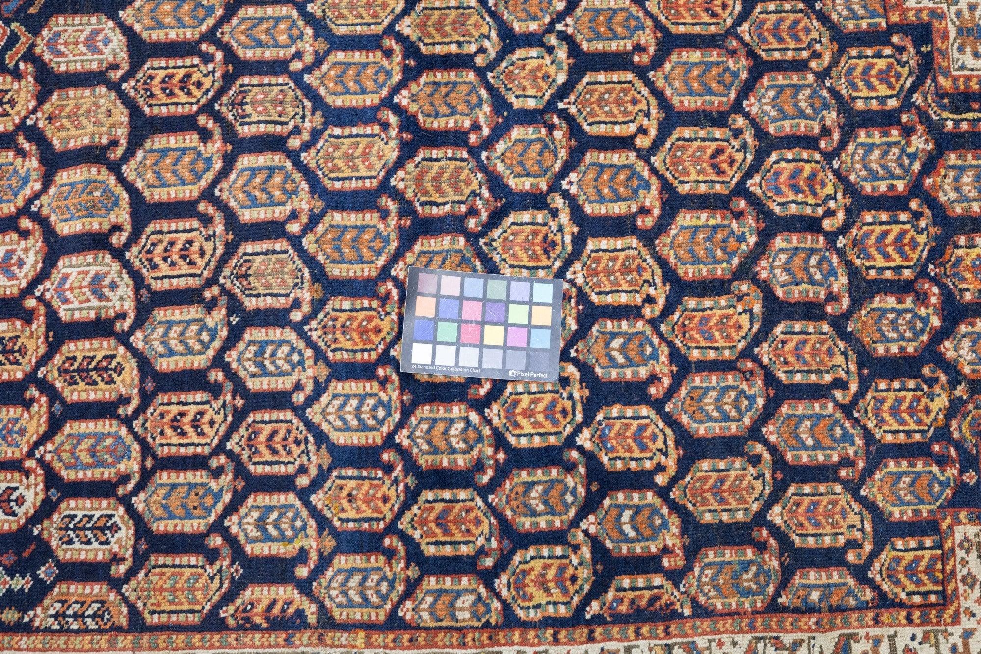 Wool Antique Bidjar Rug 3'6'' x 4'5'' For Sale