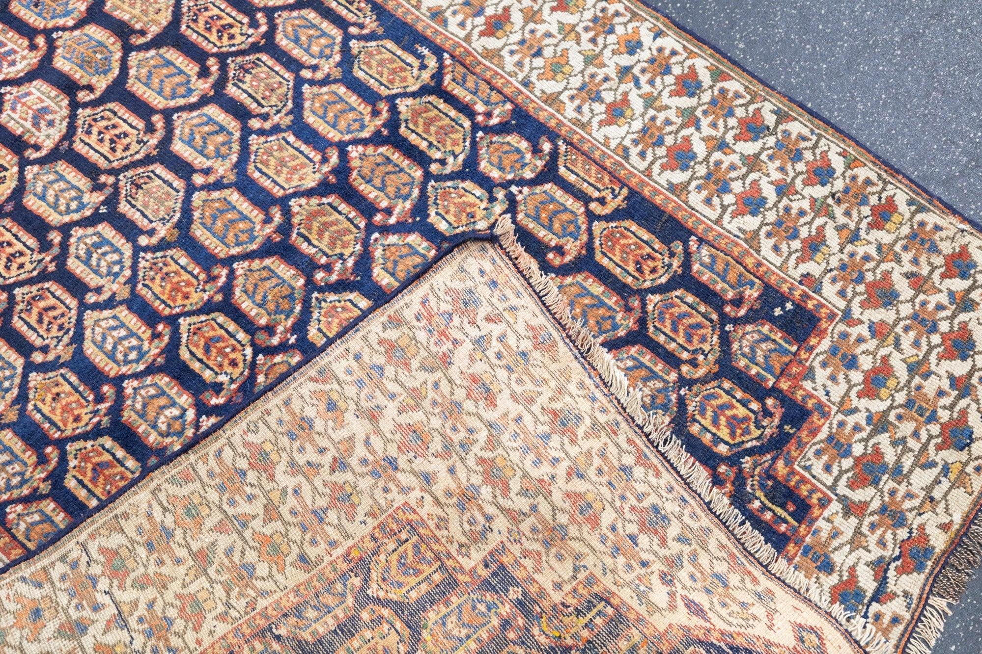 Antique Bidjar Rug 3'6'' x 4'5'' For Sale 2