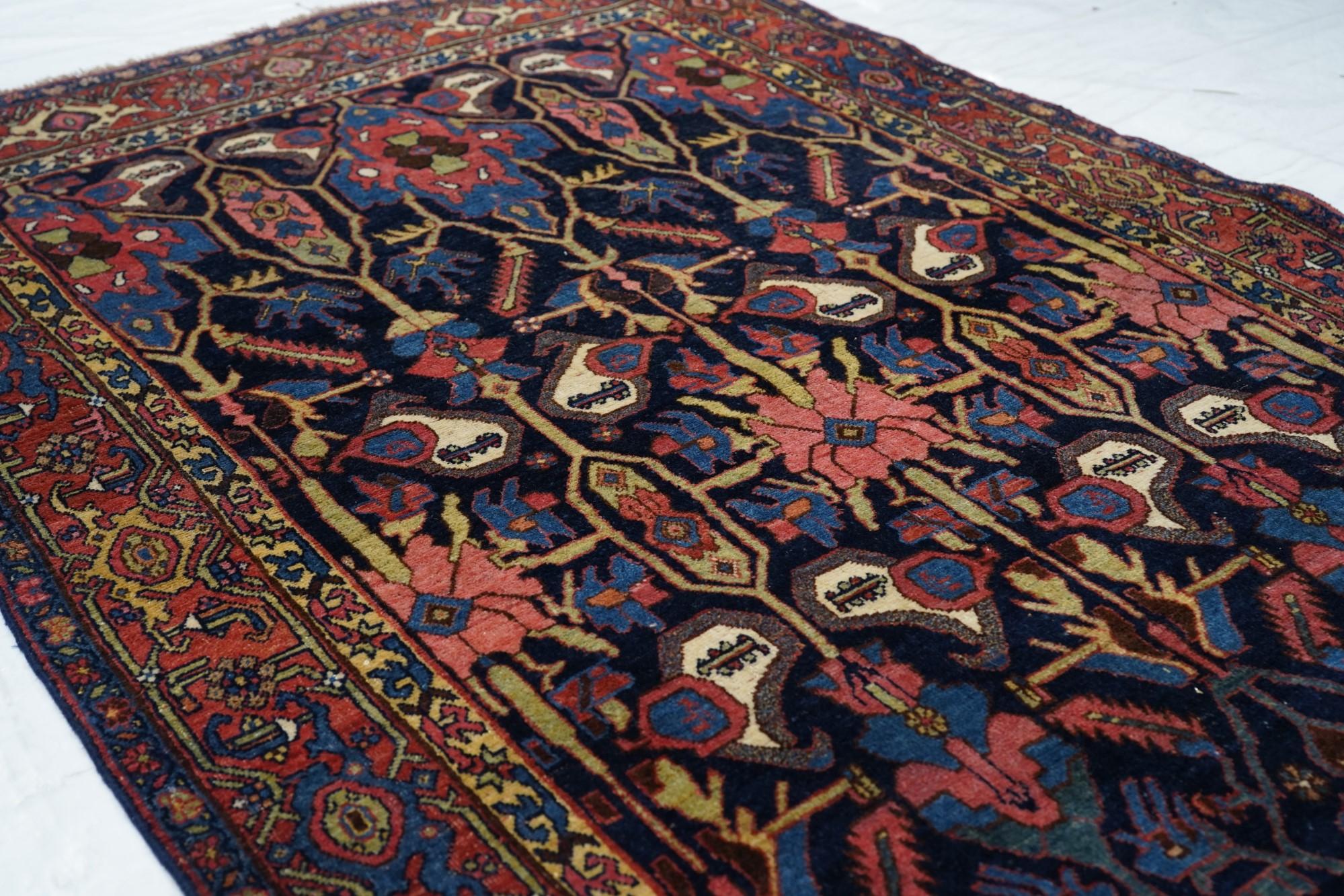 Wool Antique Bidjar Rug For Sale