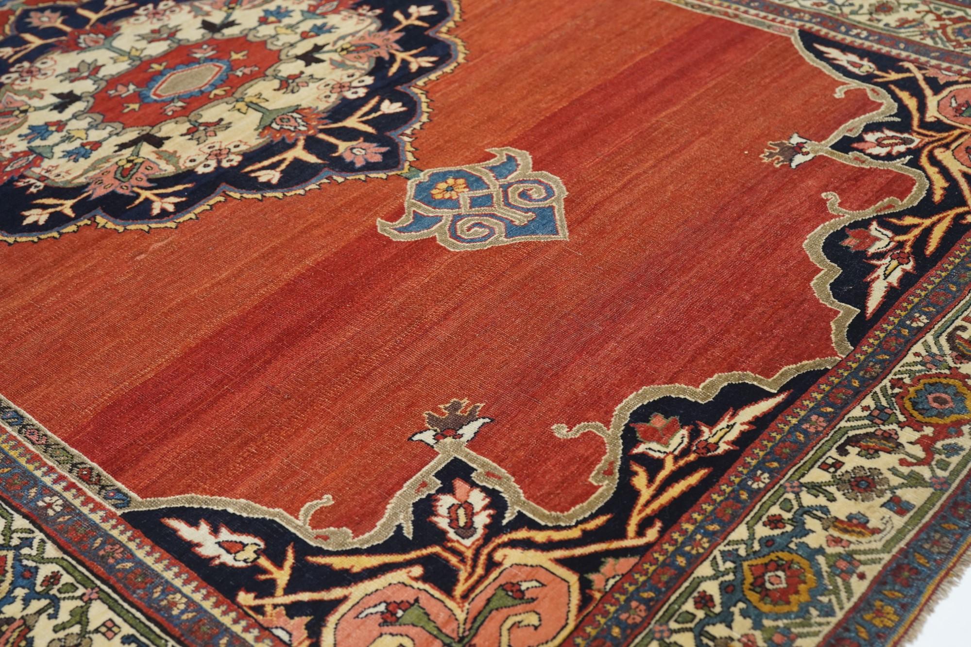 Antique Bidjar Rug 4'10'' x 7'3'' For Sale 1