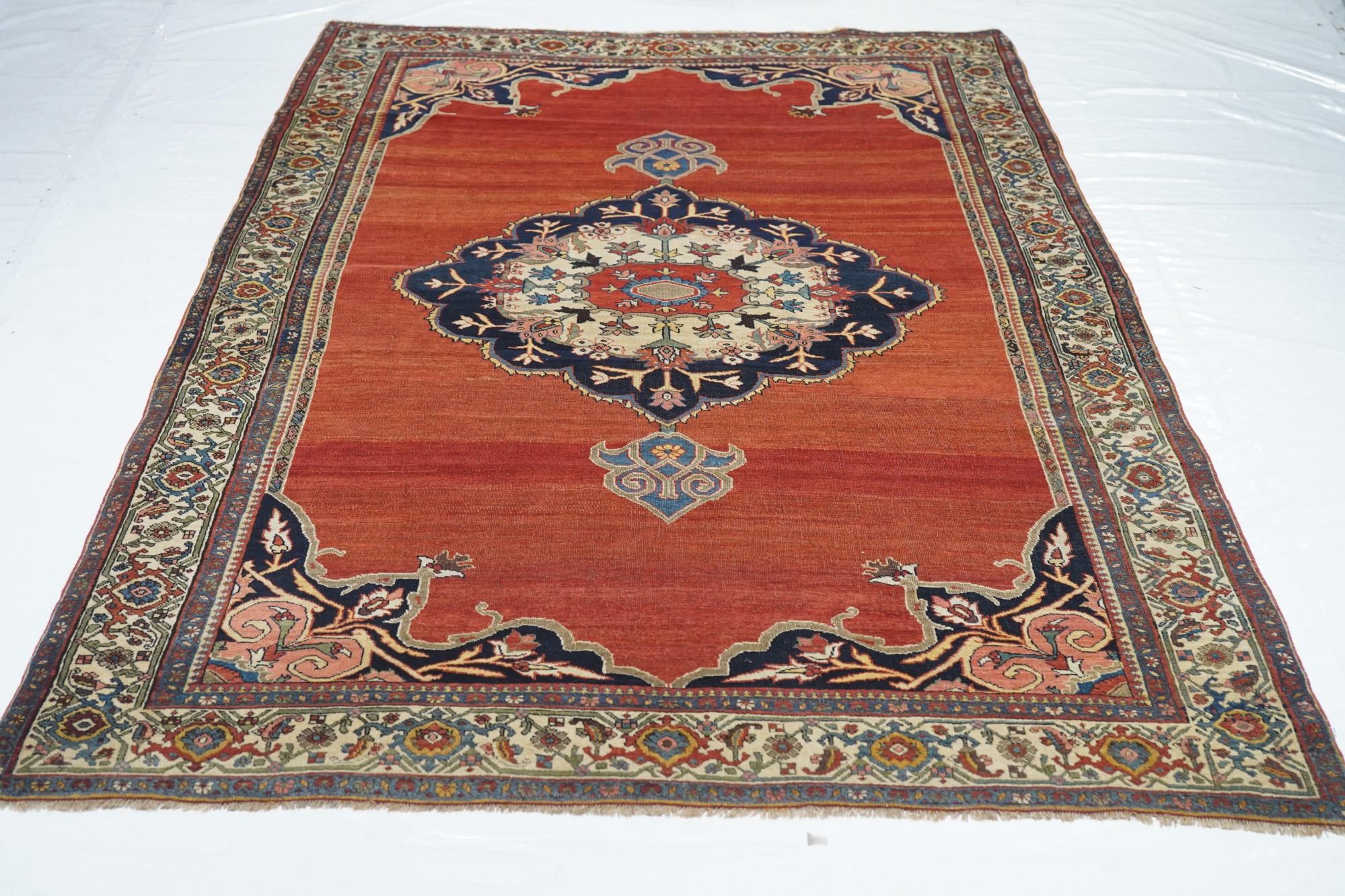 Antique Bidjar Rug 4'10'' x 7'3'' For Sale 3