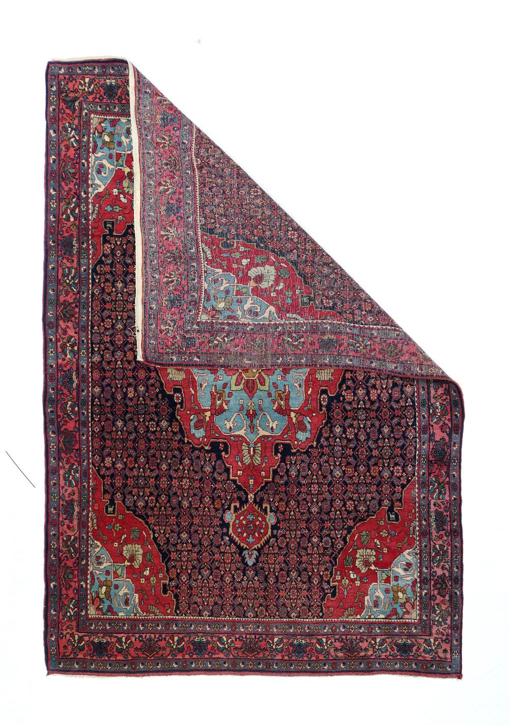 Antiker Bidjar-Teppich 4'9'' x 7'1''. 