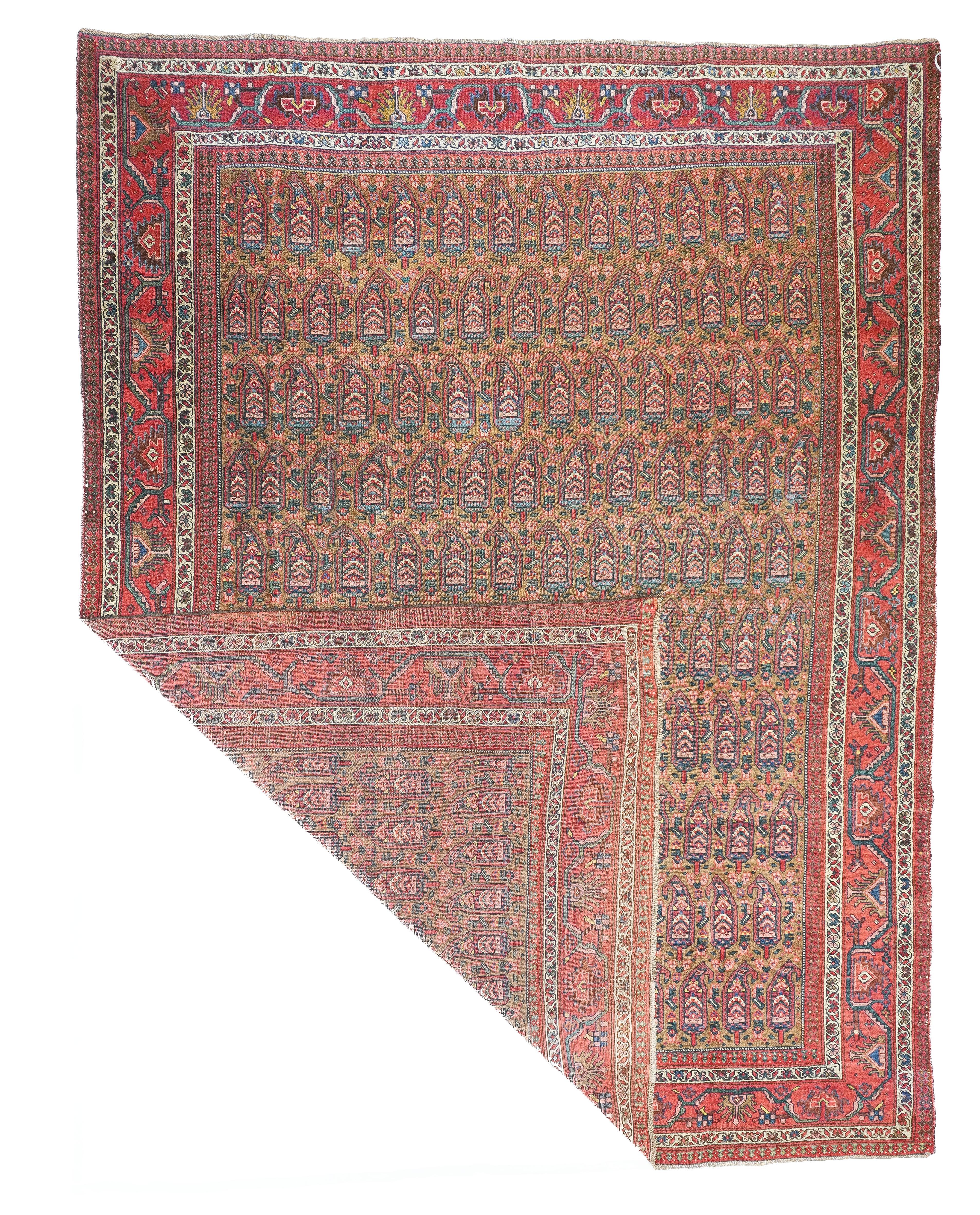 Late 19th Century Antique Bidjar Rug 7'11'' x 10'6'' For Sale