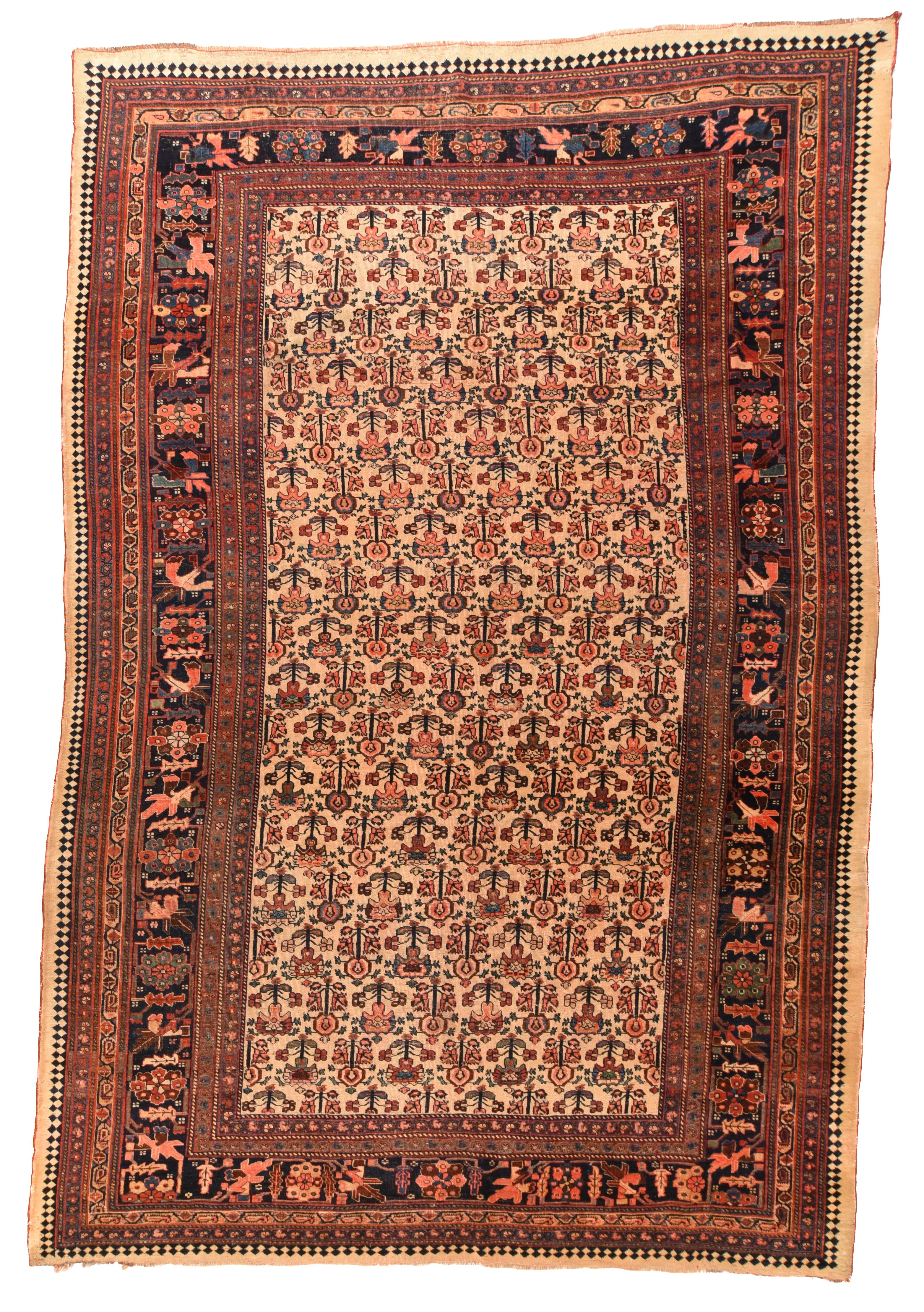 Antiker Bidjar-Teppich 7'7'' x 11'4'' (Handgeknüpft) im Angebot