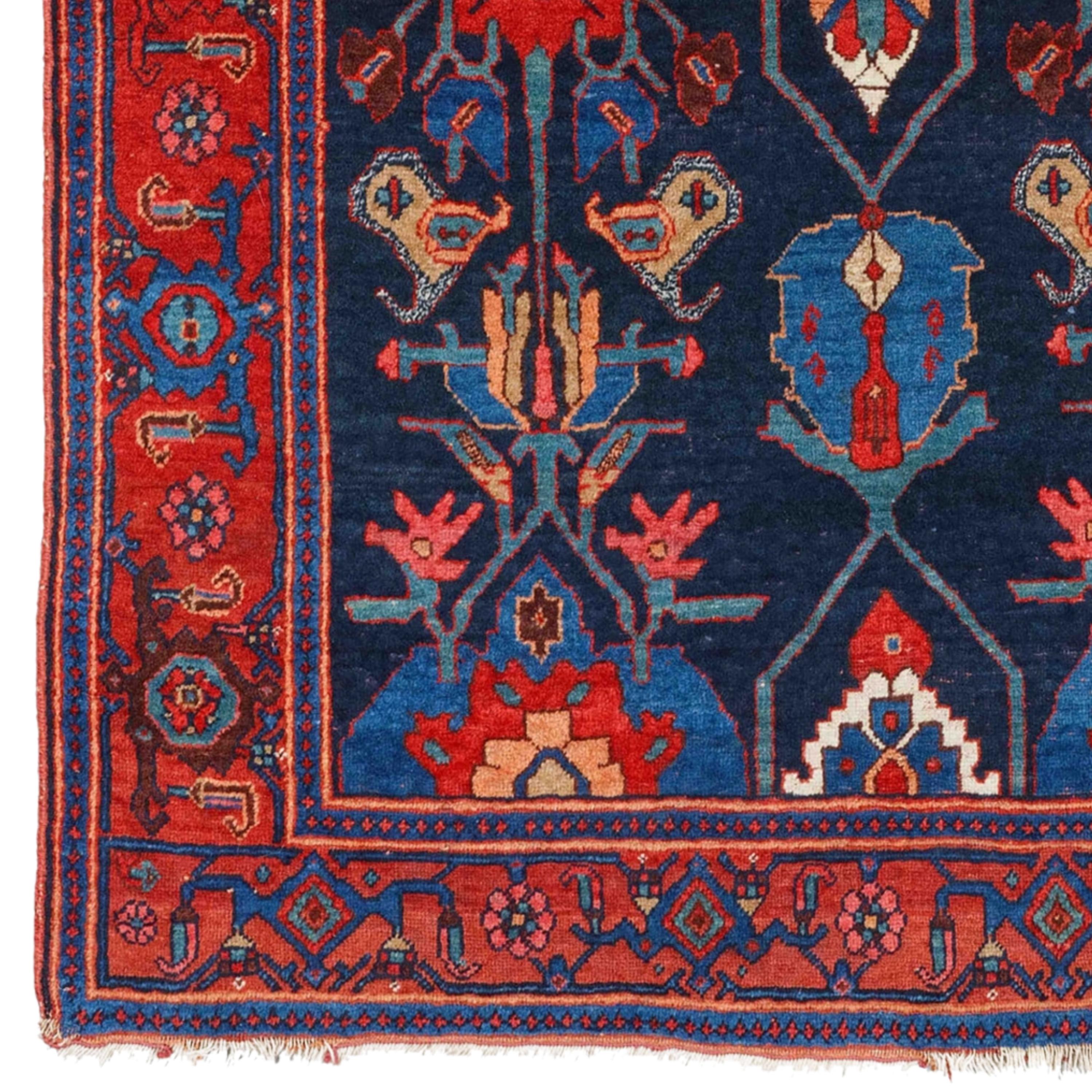 Dated Bidjar Rug in Good Condition

This extraordinary carpet will fascinate you with its intricate designs and vibrant colors that reflect the rich history and craftsmanship of the period. Each stitch tells the story of skilled craftsmen who