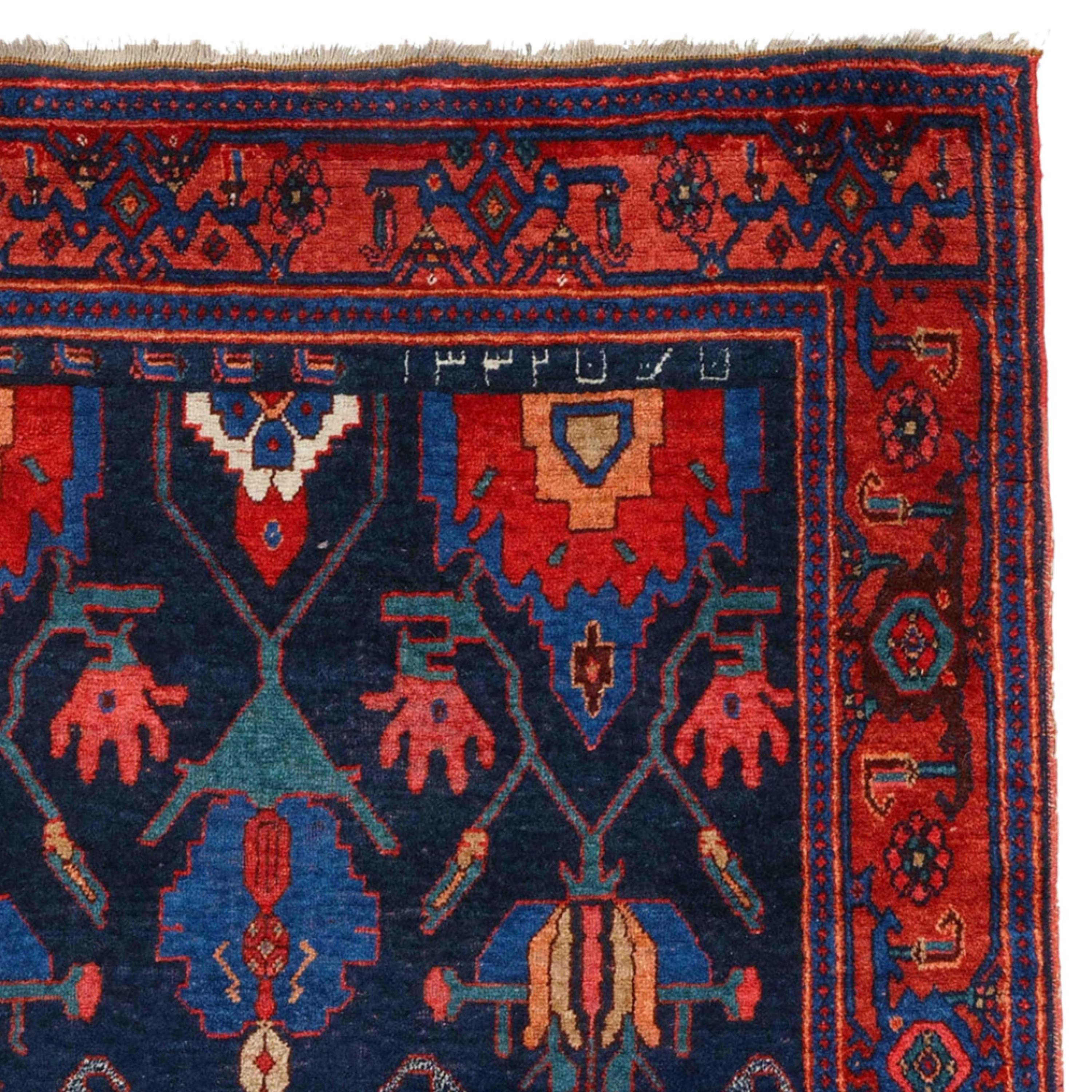 Antique Bidjar Rug - Dated Bidjar Rug In Good Condition For Sale In Sultanahmet, 34