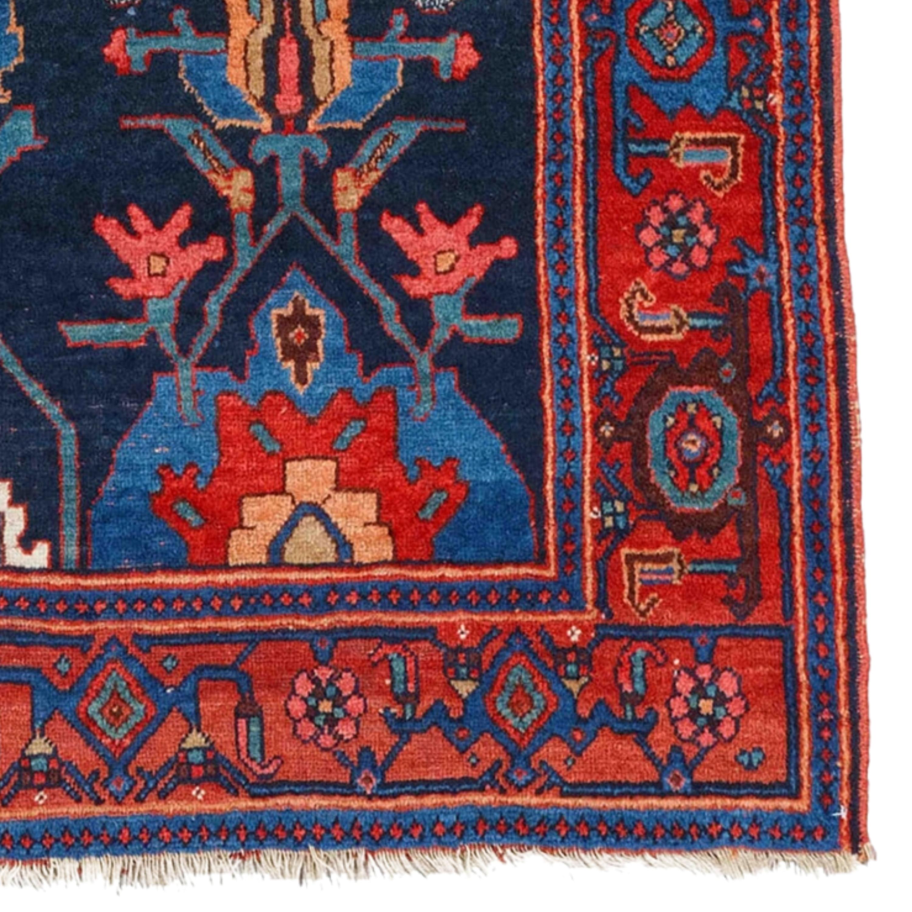 19th Century Antique Bidjar Rug - Dated Bidjar Rug For Sale