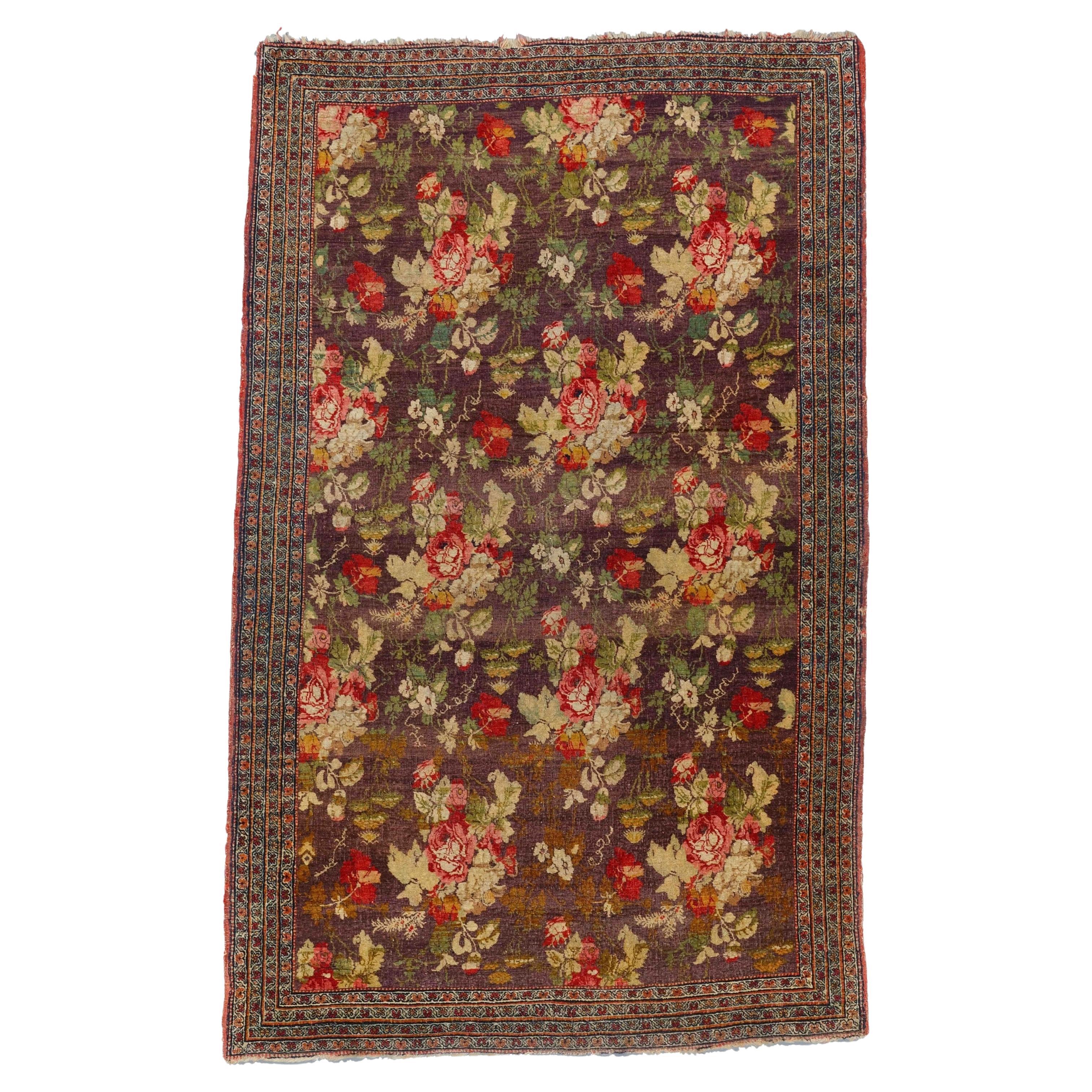 Antiker Bidjar-Teppich - Antiker Bidjar-Teppich aus der Mitte des 19. Jahrhunderts, Vintage-Teppich