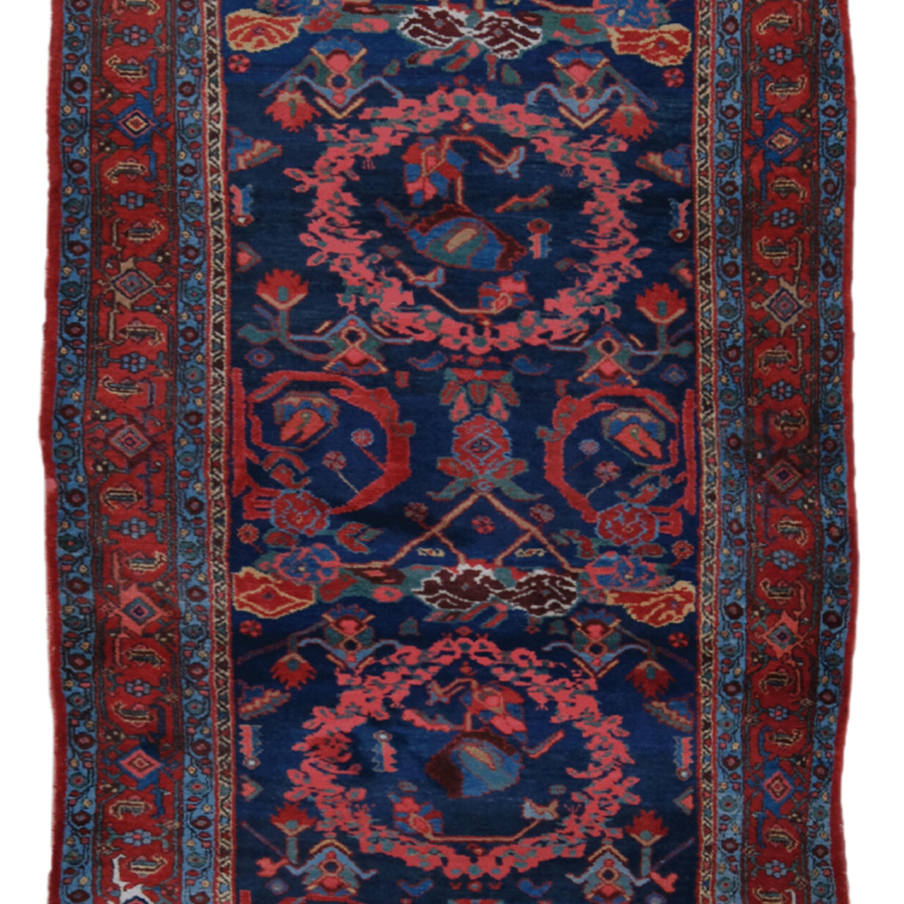 Persian Antique Bidjar Runner - 19th Century Bidjar Runner, Antique Runner