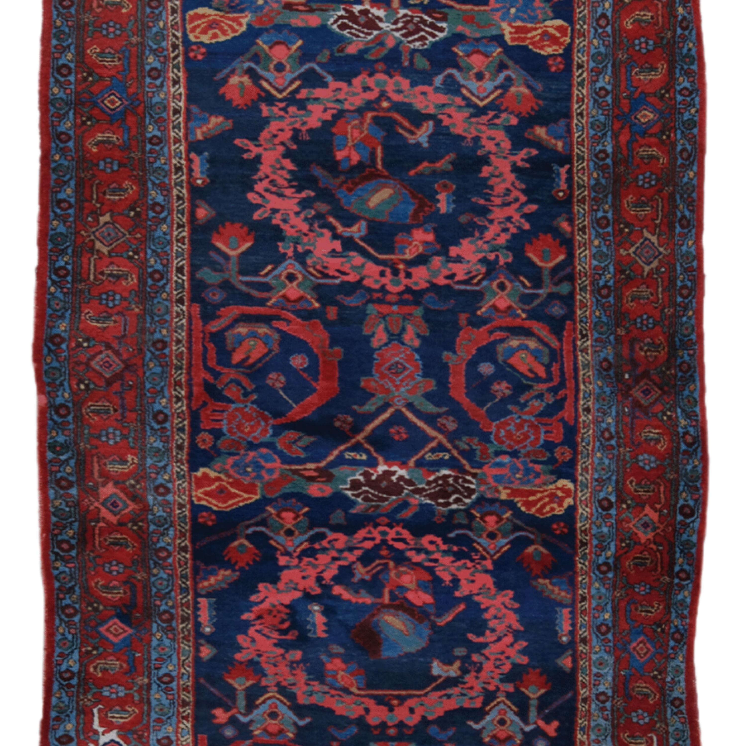 Persian Antique Bidjar Runner - 19th Century Bidjar Runner, Antique Runner For Sale