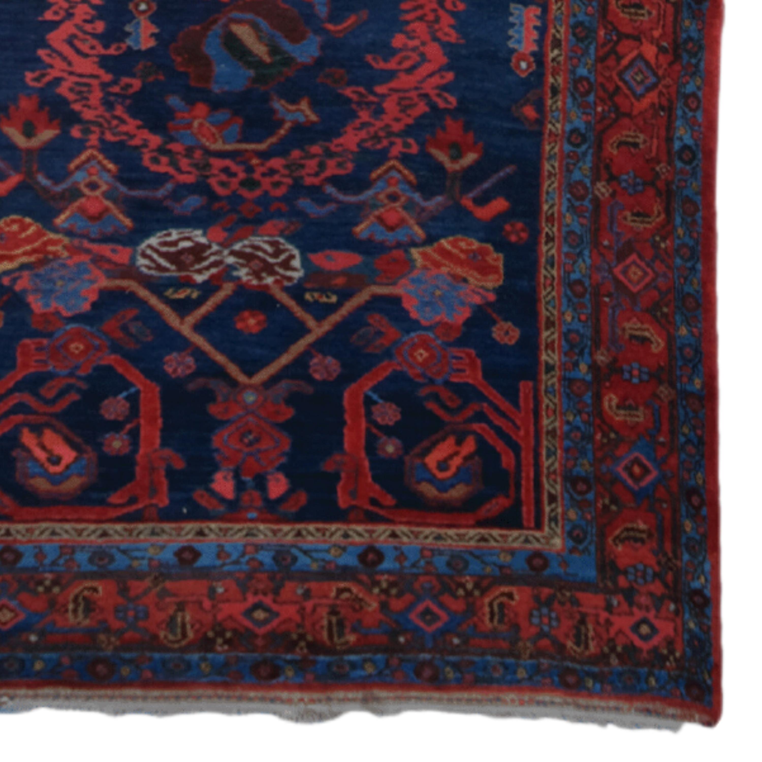 Wool Antique Bidjar Runner - 19th Century Bidjar Runner, Antique Runner