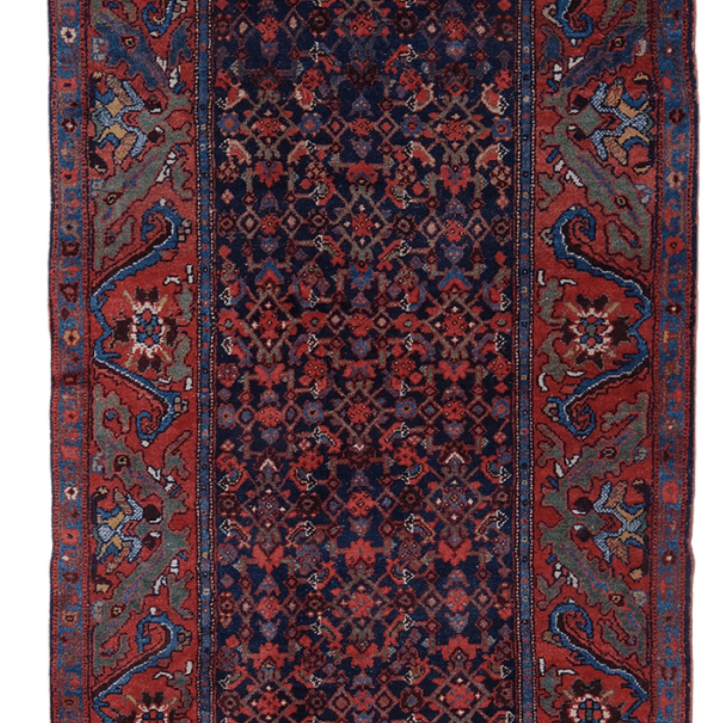 Si tratta senza dubbio di un tappeto Bidjar davvero straordinario e prezioso. I tappeti Bidjar sono tappeti di alta qualità tessuti a mano e prodotti nella regione dell'Azerbaigian occidentale in Iran. Questo tappeto si distingue per i suoi colori