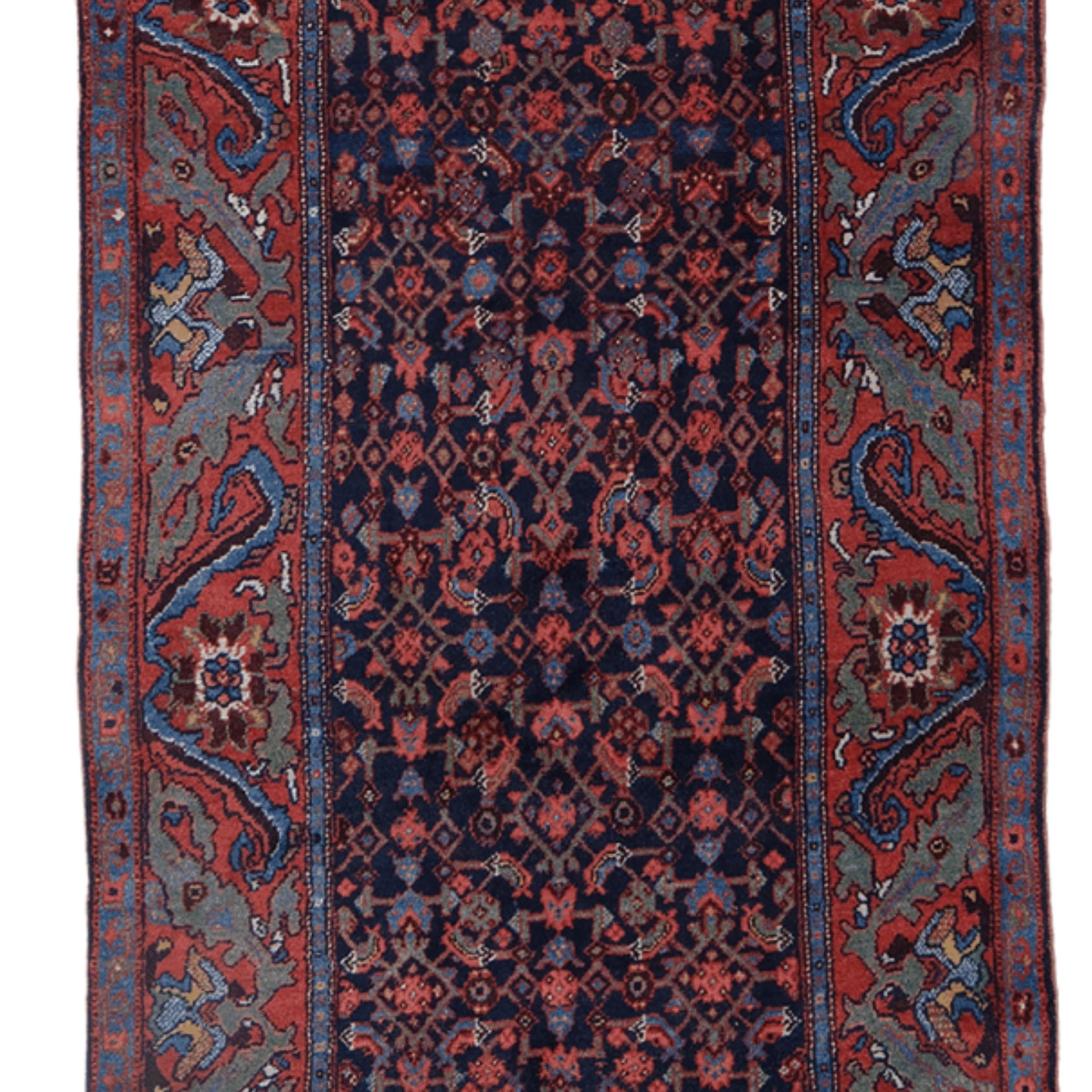 Persiano Antico runner Bidjar - XIX secolo