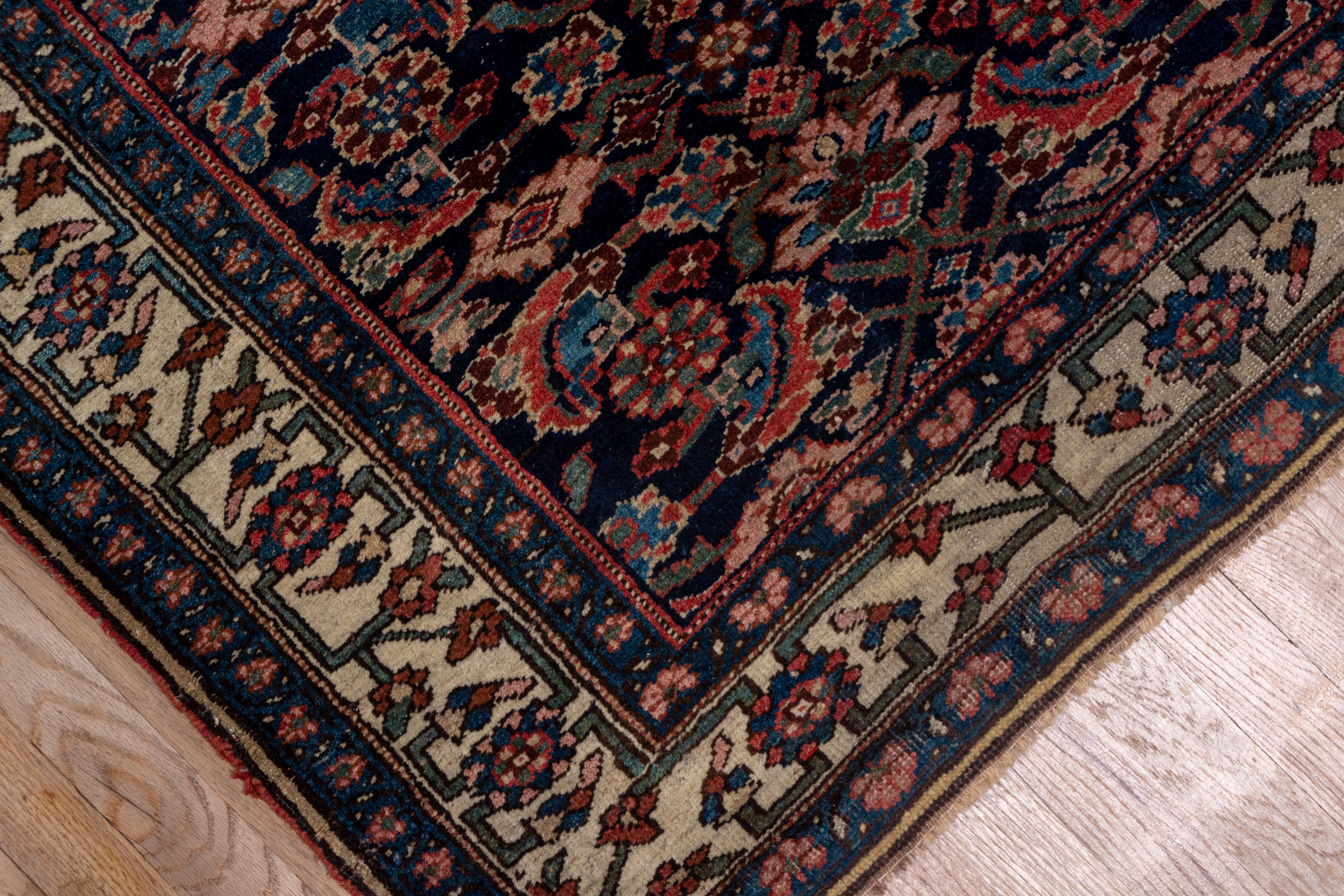 Hand-Knotted Antique Bidjar Runner For Sale