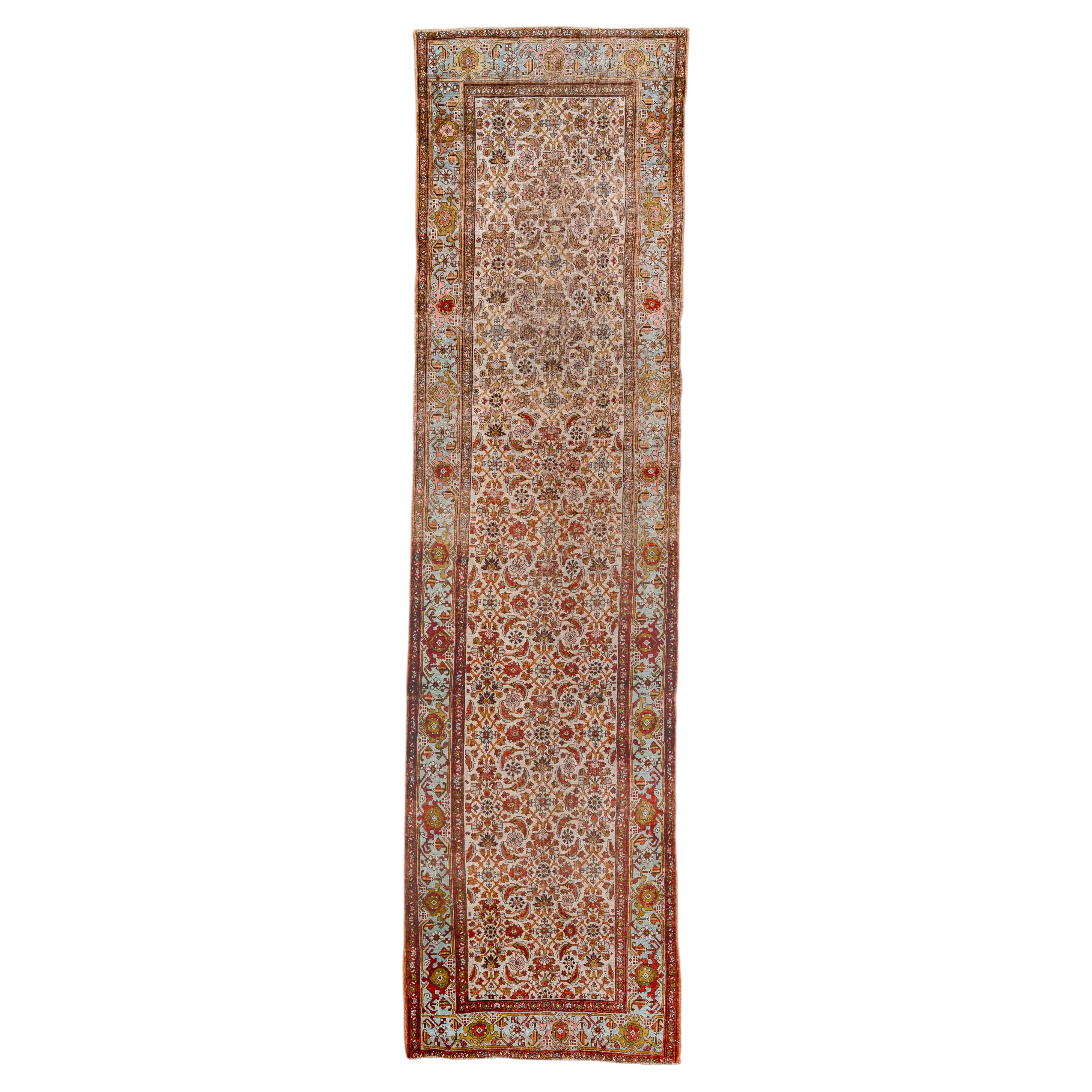 Antique Bidjar Style Runner with Dense Herati Allover Design