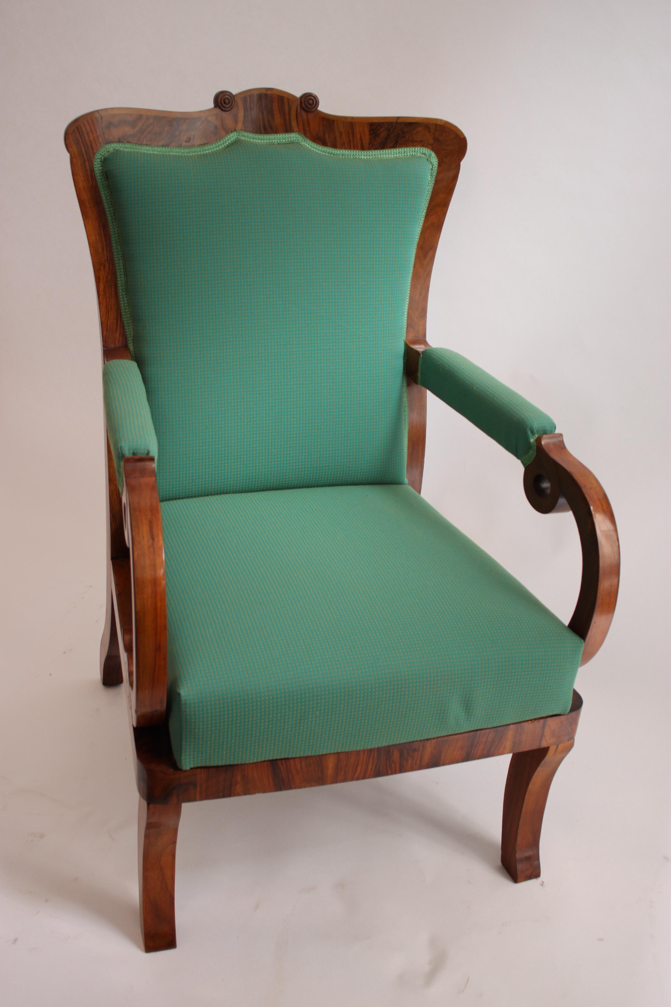 Antique Biedermeier Armchair For Sale 4