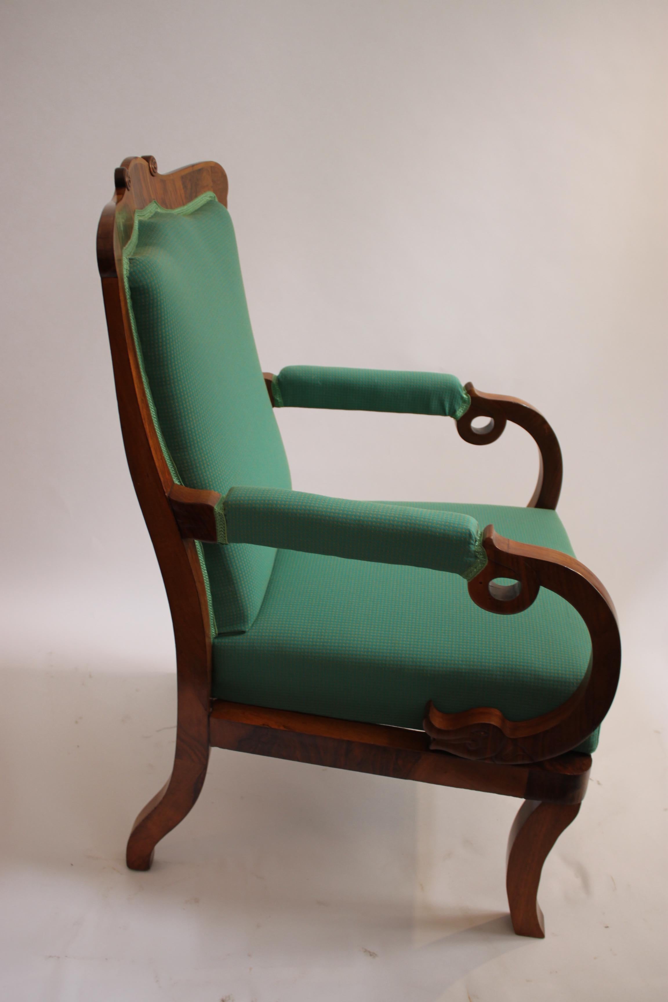 Antique Biedermeier Armchair In Good Condition For Sale In Vienna, Vienna