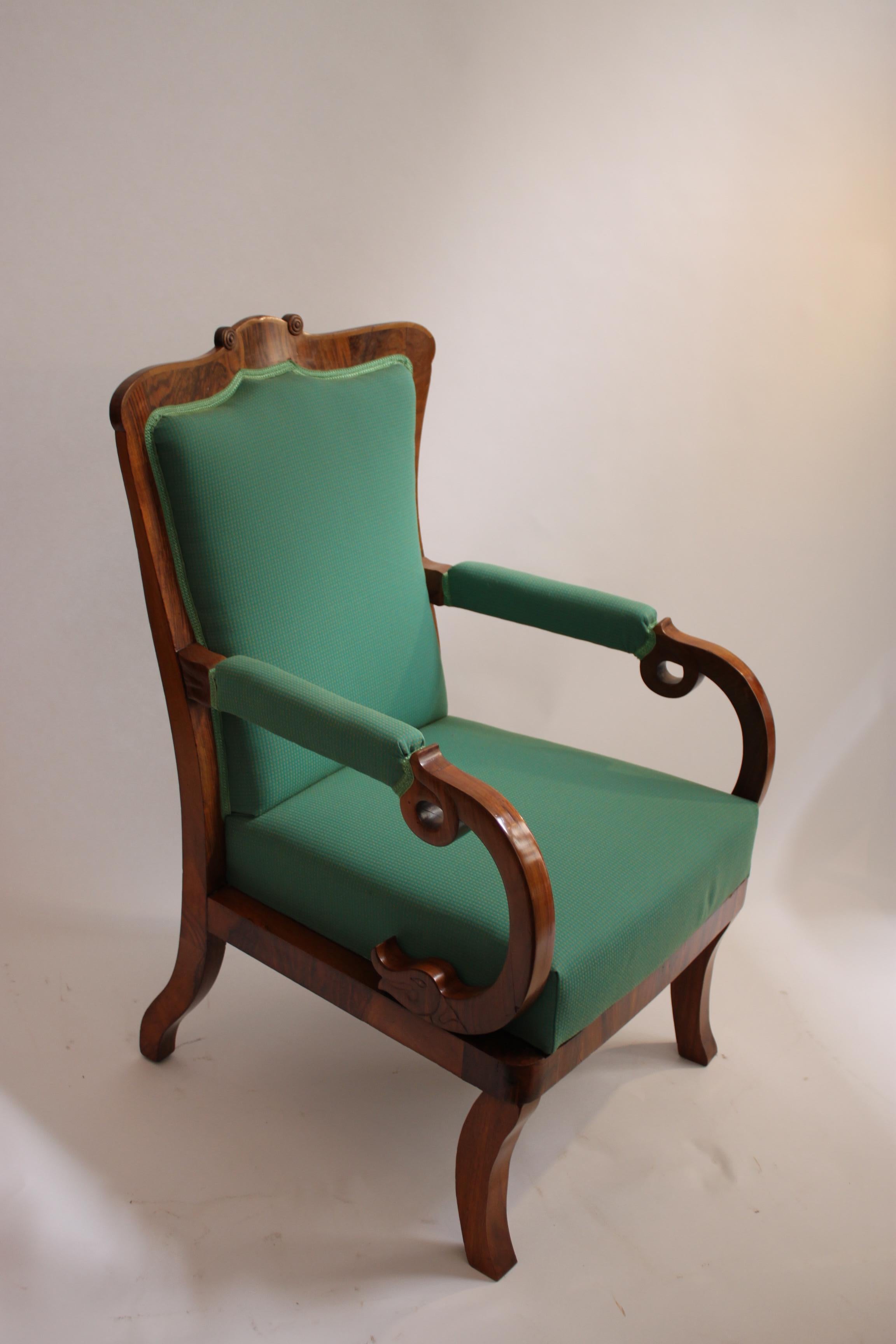 Antique Biedermeier Armchair For Sale 2